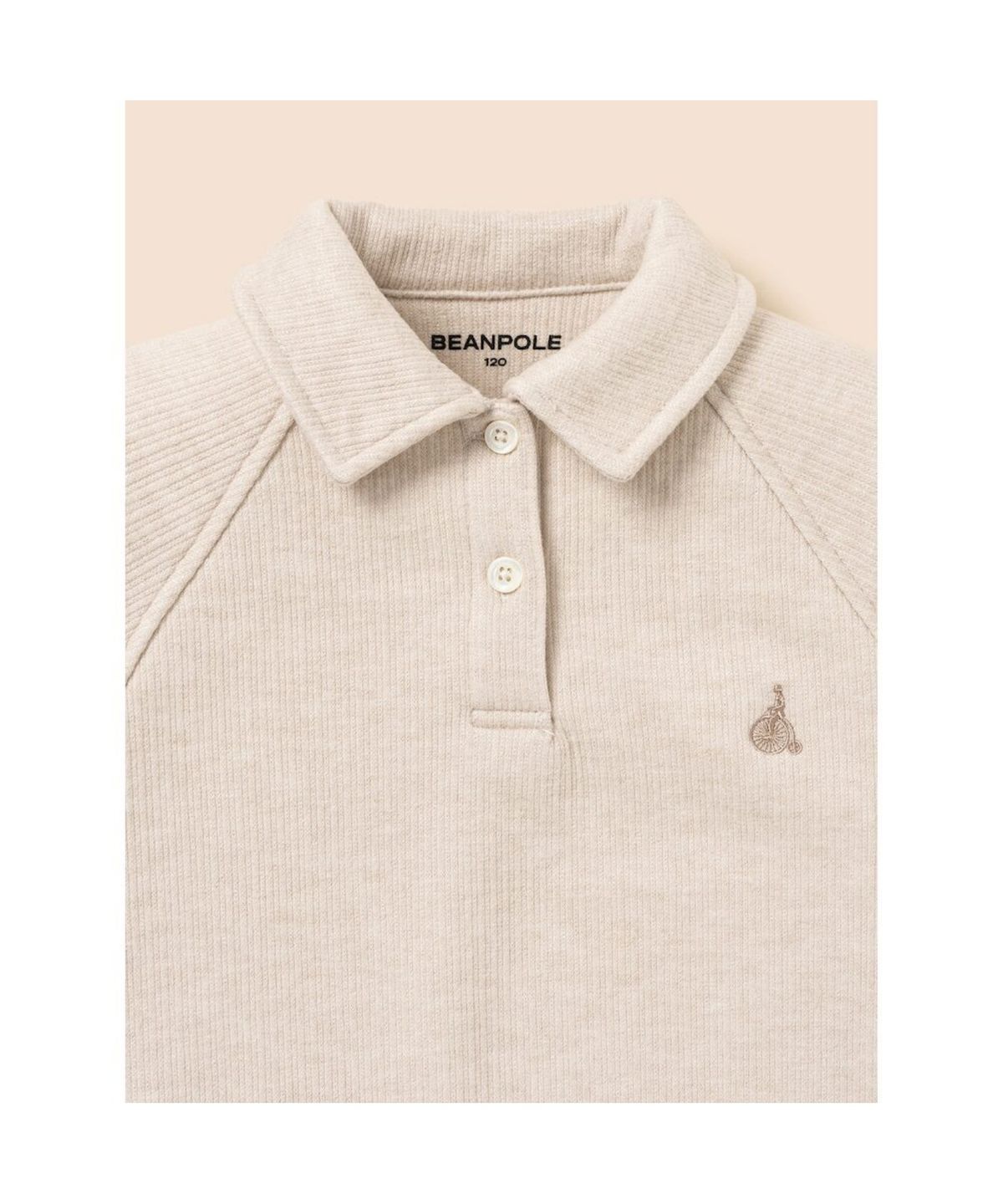 빈폴 키즈(BEANPOLE KIDS) 여아 저지 기모 코듀로이 넥 칼라 스웻셔츠  베이지 (BI6941G04A)