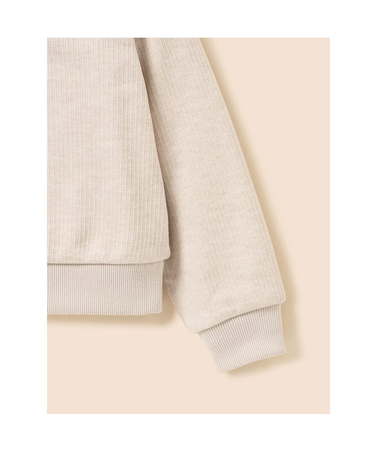 빈폴 키즈(BEANPOLE KIDS) 여아 저지 기모 코듀로이 넥 칼라 스웻셔츠  베이지 (BI6941G04A)