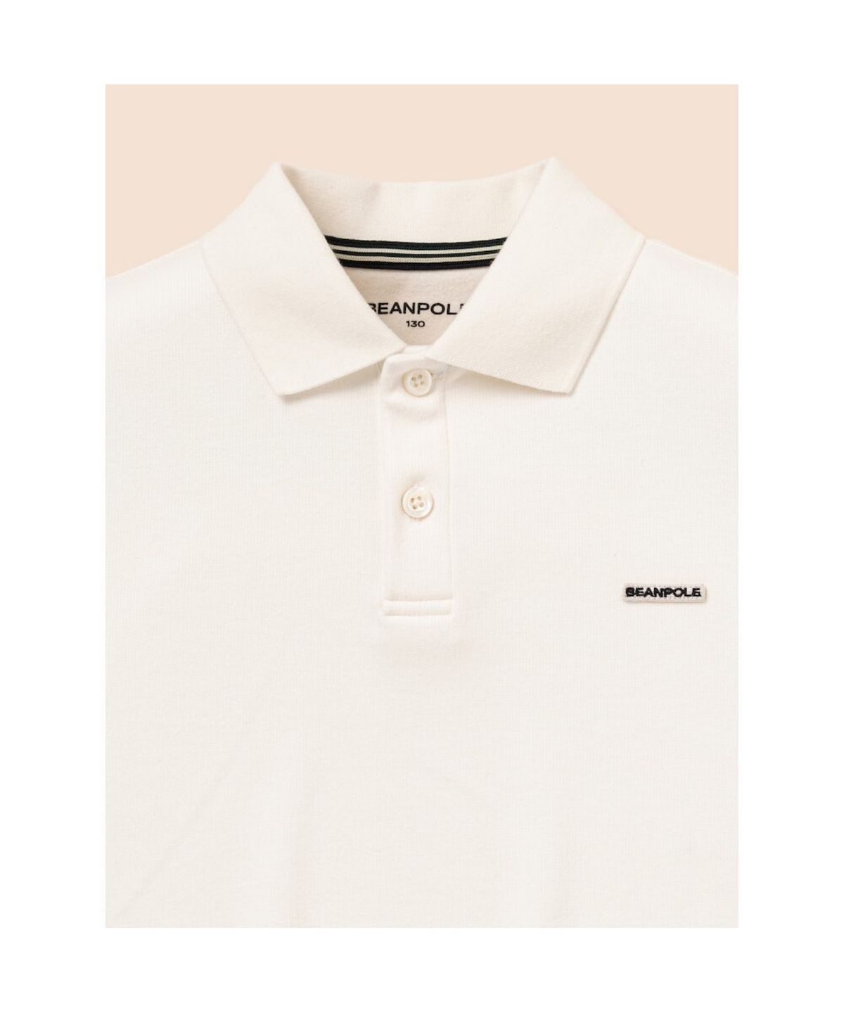 빈폴 키즈(BEANPOLE KIDS) [Essential] Daily soft 칼라넥 티셔츠  아이보리 (BI6941UE40)