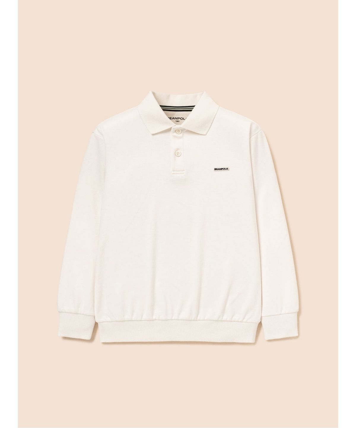 빈폴 키즈(BEANPOLE KIDS) [Essential] Daily soft 칼라넥 티셔츠  아이보리 (BI6941UE40)