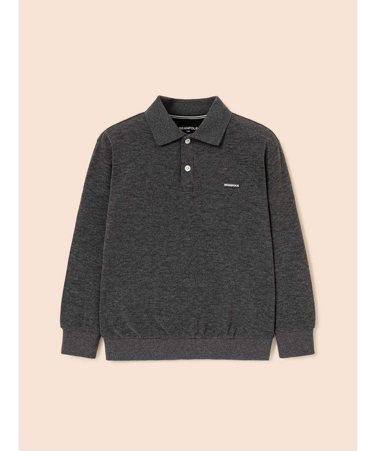 빈폴 키즈(BEANPOLE KIDS) [Essential] Daily soft 칼라넥 티셔츠  애쉬 (BI6941UE44)