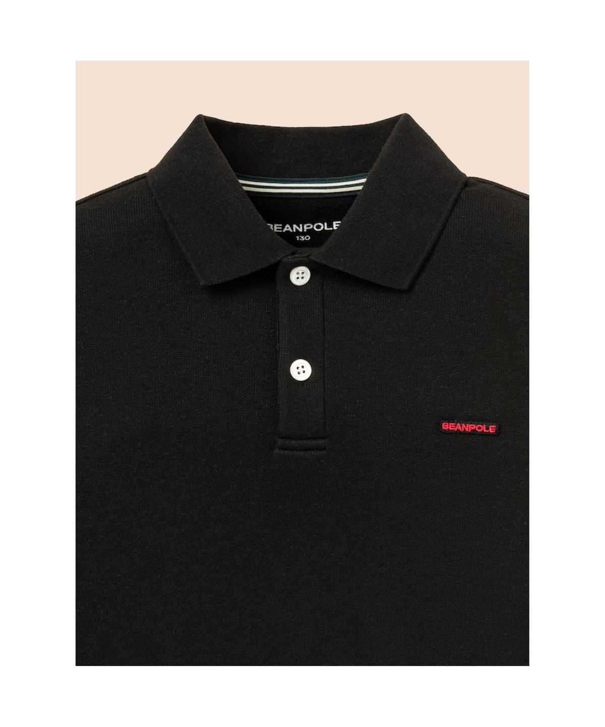 빈폴 키즈(BEANPOLE KIDS) [Essential] Daily soft 칼라넥 티셔츠  블랙 (BI6941UE45)