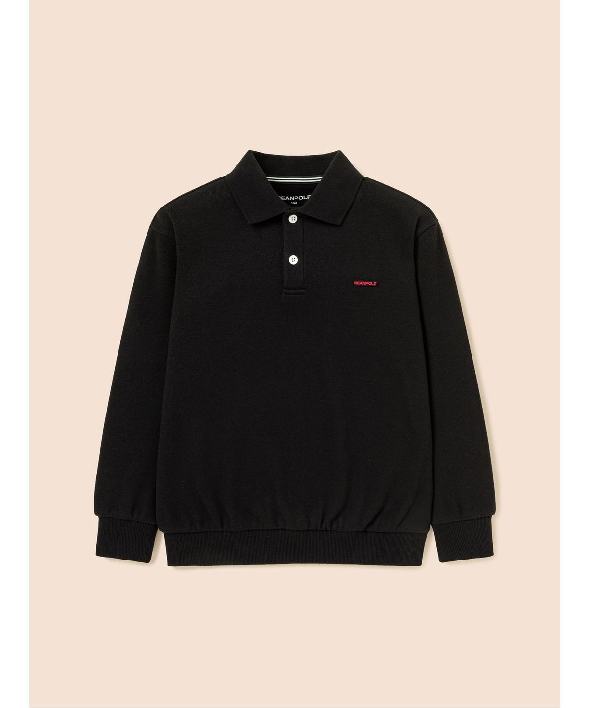 빈폴 키즈(BEANPOLE KIDS) [Essential] Daily soft 칼라넥 티셔츠  블랙 (BI6941UE45)