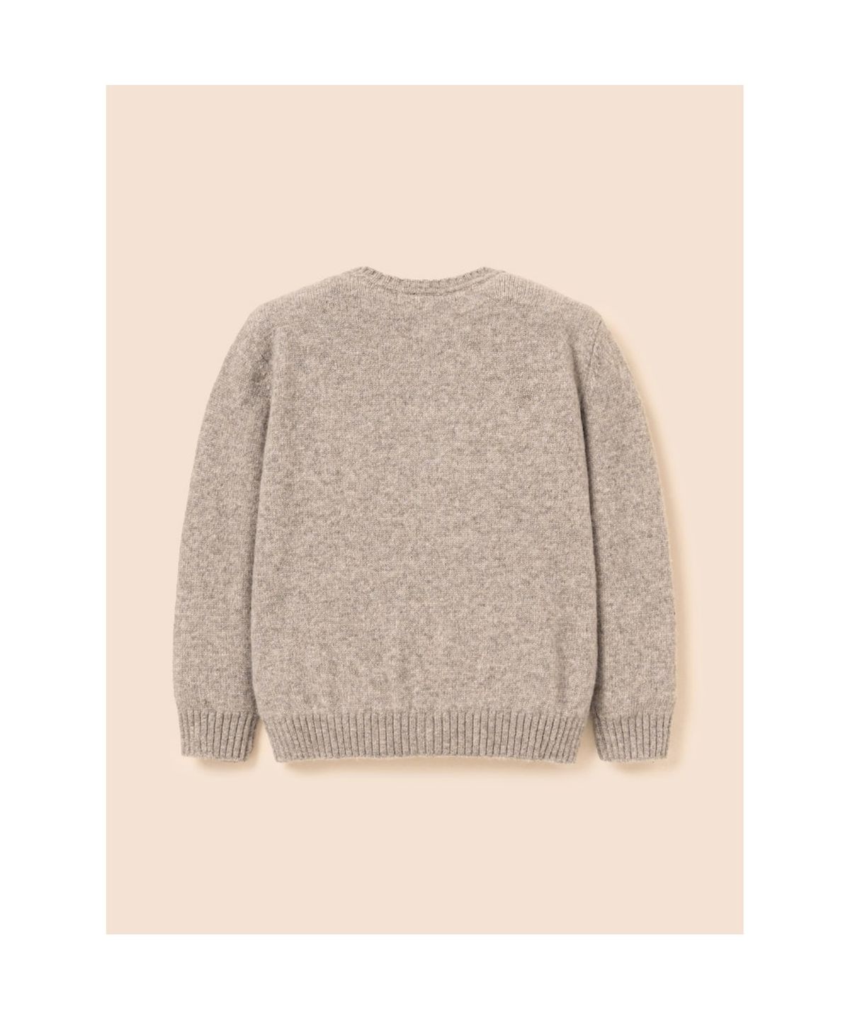 빈폴 키즈(BEANPOLE KIDS) 멜란 울 베이직 라운드 카디건  베이지 (BI695AU01A)