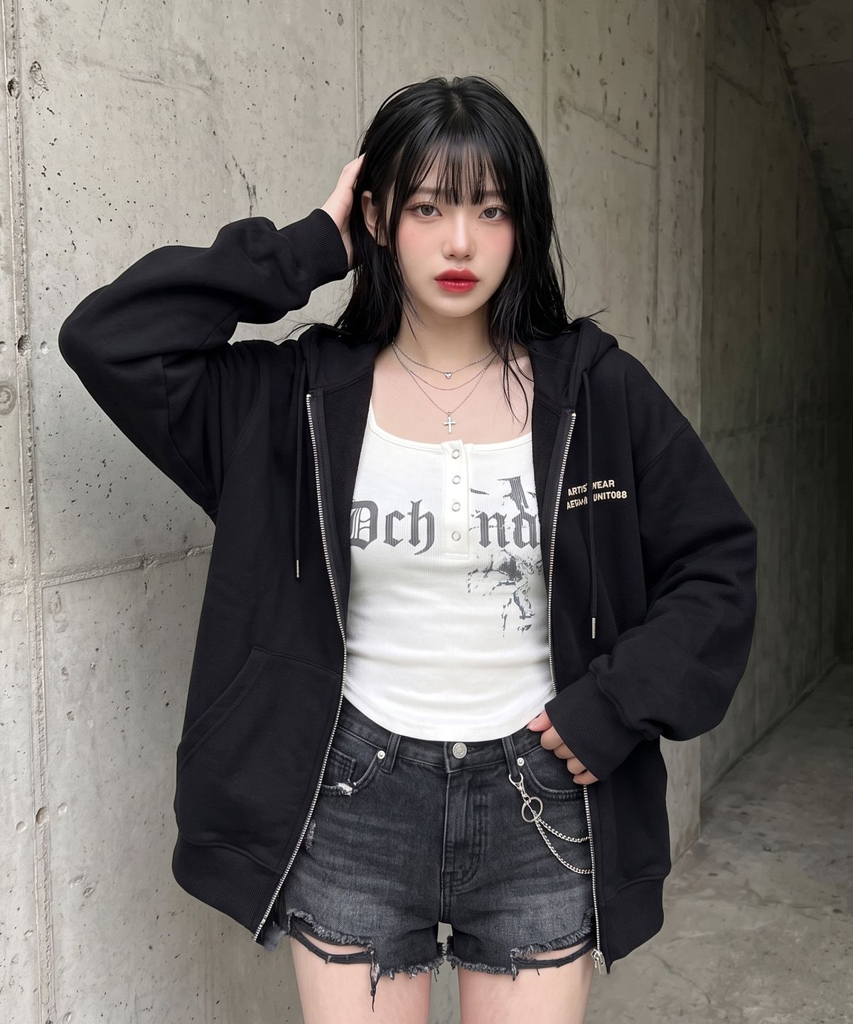아티스트웨어(ARTISTWEAR) 파이널폼 후드집업 -2COLOR