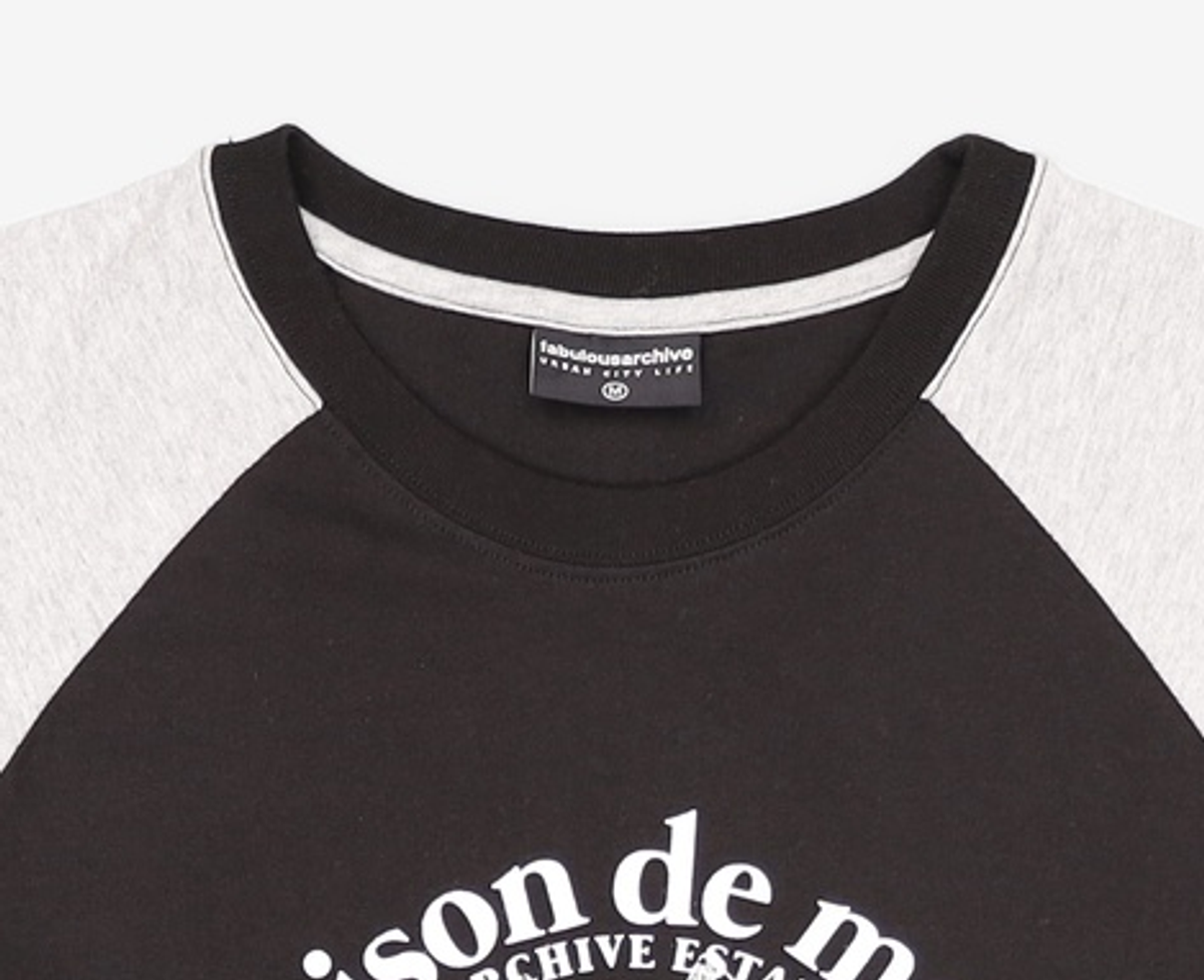 라 메종 스튜디오(LA MAISON STUDIO) UNISEX 르리스 라글란 롱 슬리브 멜란그레이(FCC3TS480M) M