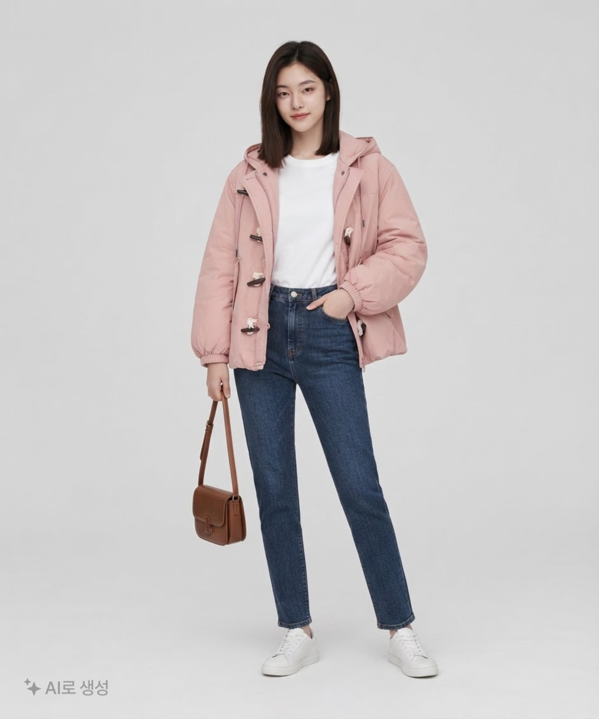 코드그라피(CGP) 더플 후드 패딩 S