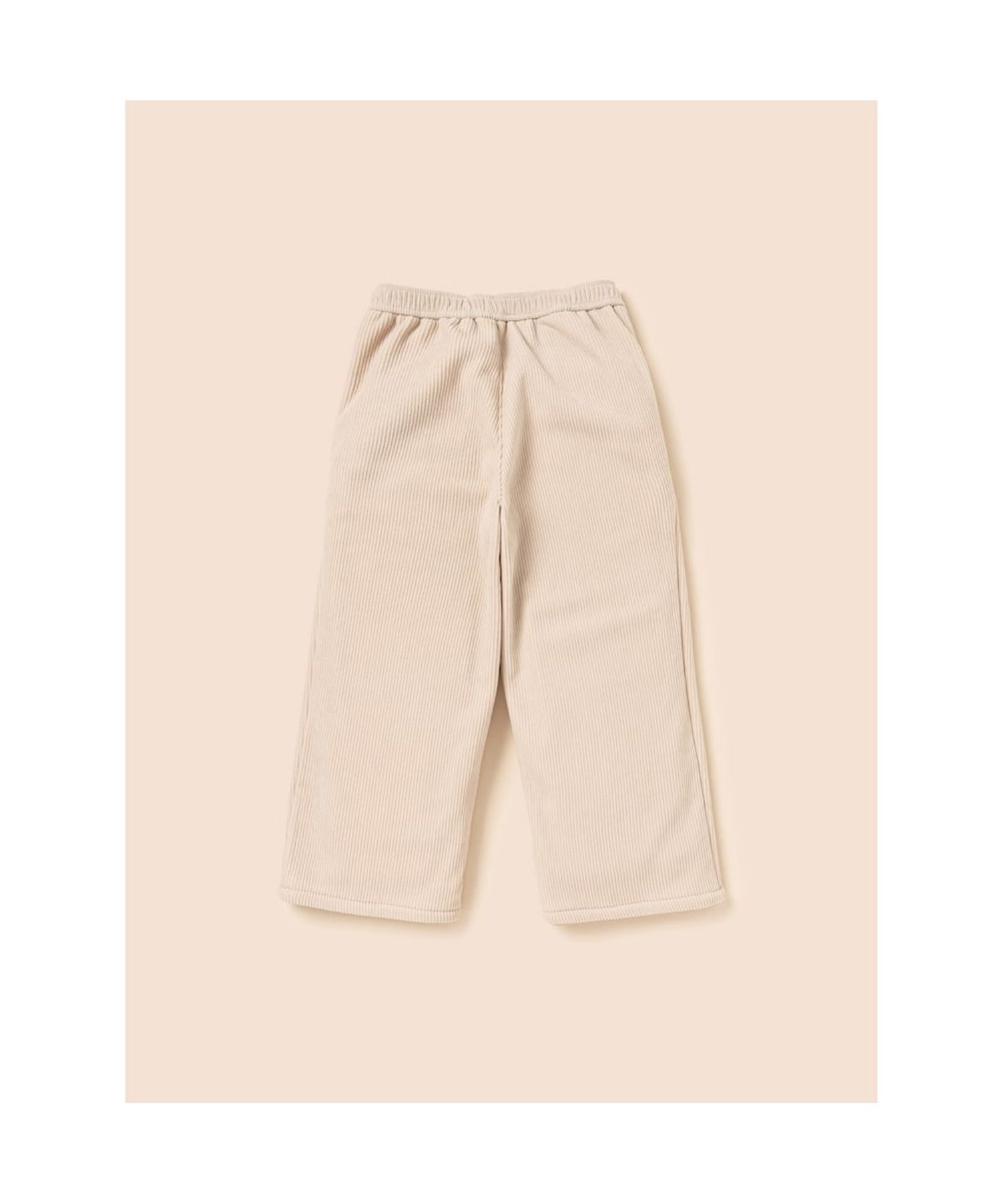 빈폴 키즈(BEANPOLE KIDS) 인조 밍크 본딩 코듀로이 세미 와이드 팬츠  아이보리 (BI6X21U010)