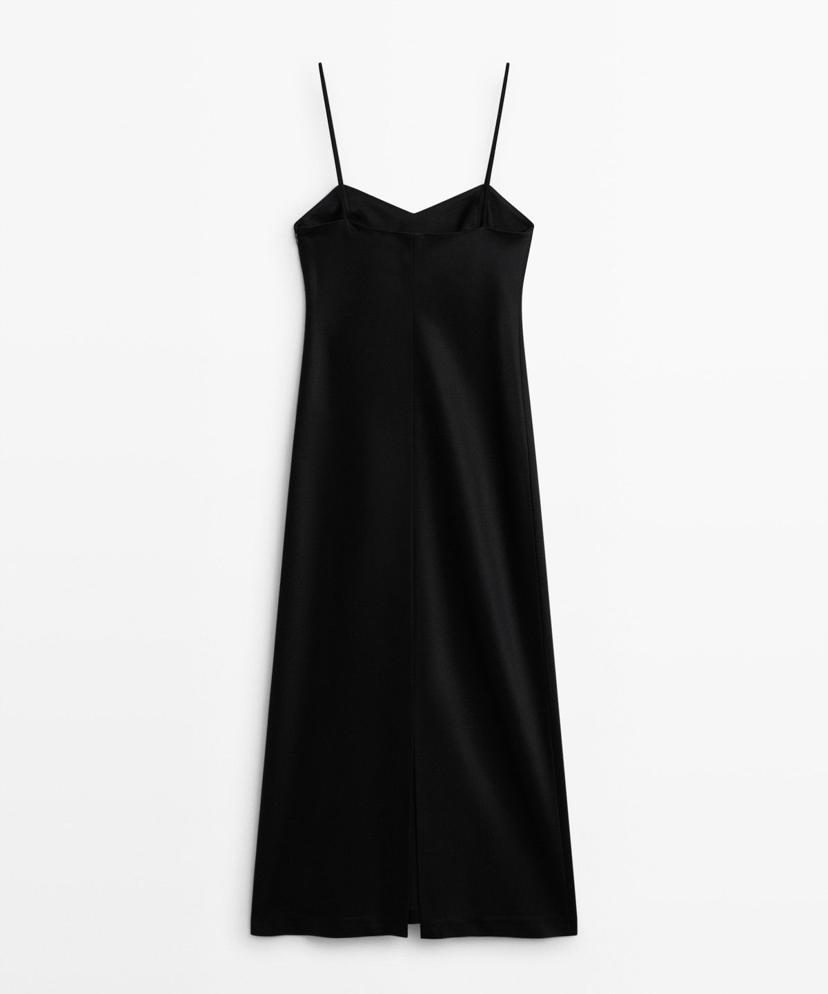 마시모두띠(MASSIMO DUTTI) 얇은 스트랩 미디 원피스