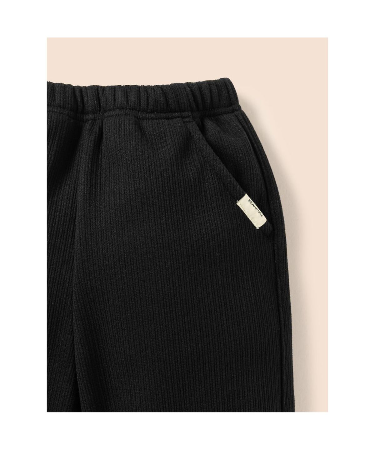 빈폴 키즈(BEANPOLE KIDS) 저지 기모 코듀로이 조거 팬츠  블랙 (BI6X21U045)