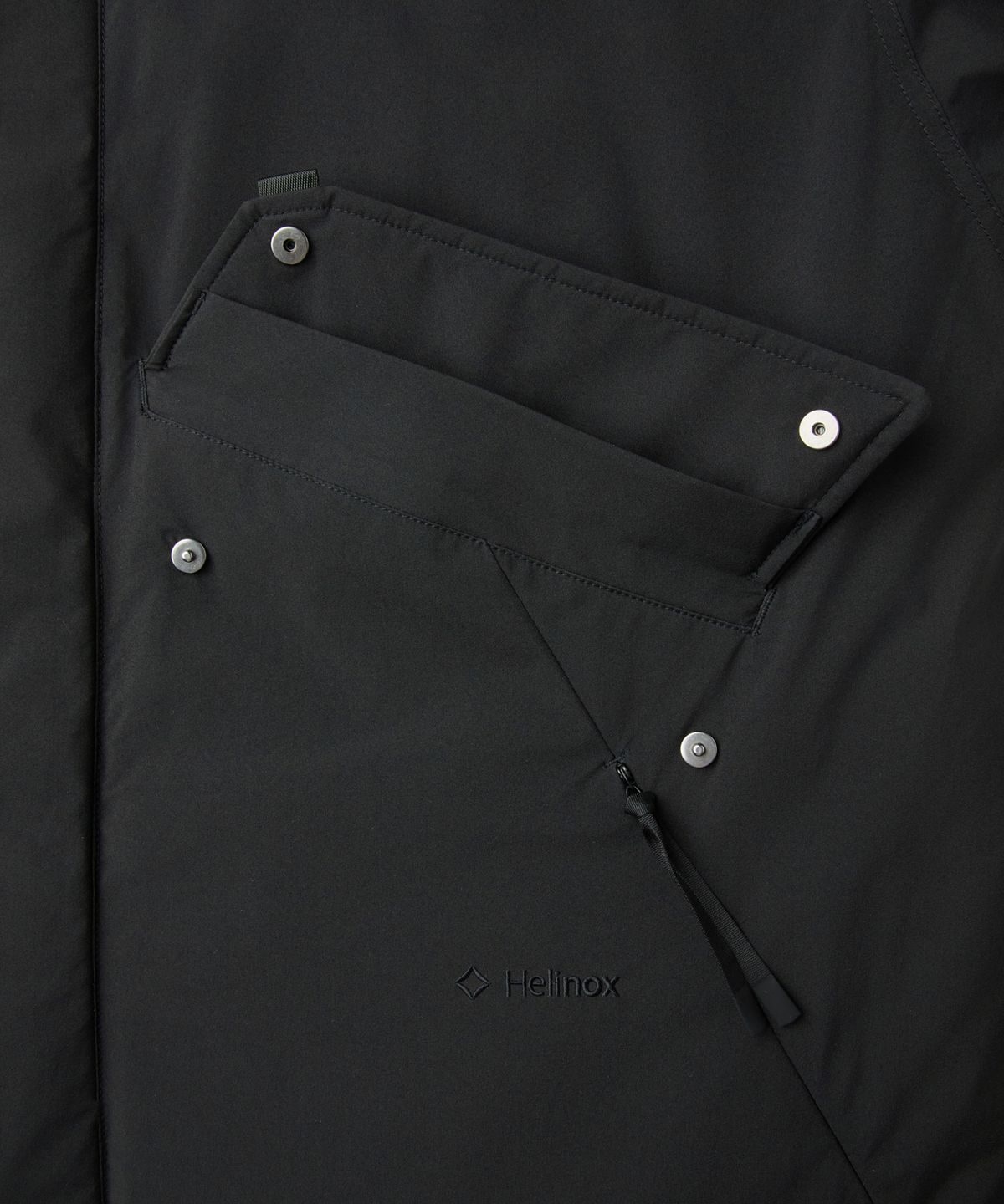 헬리녹스 웨어(HELINOX WEAR) 프리마로프트 유틸리티 롱 자켓_Black