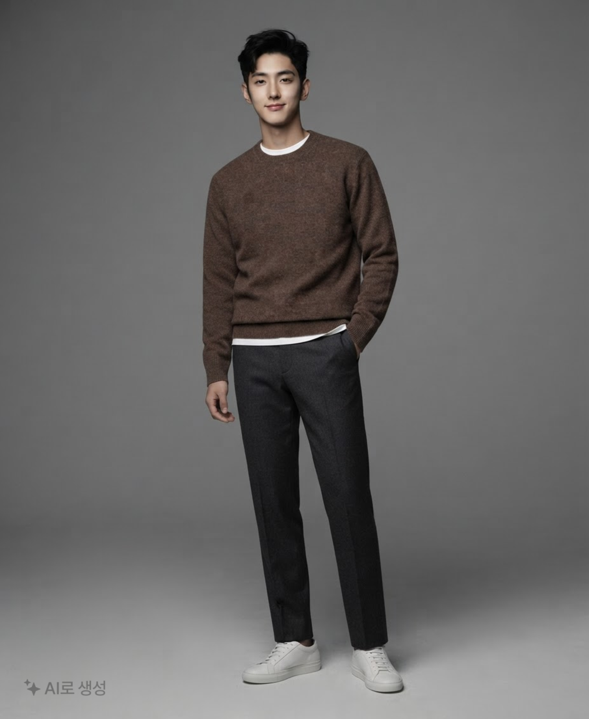 수아레(SUARE) (XXL 추가) 데일리 라운드 니트 - 12 COLOR M