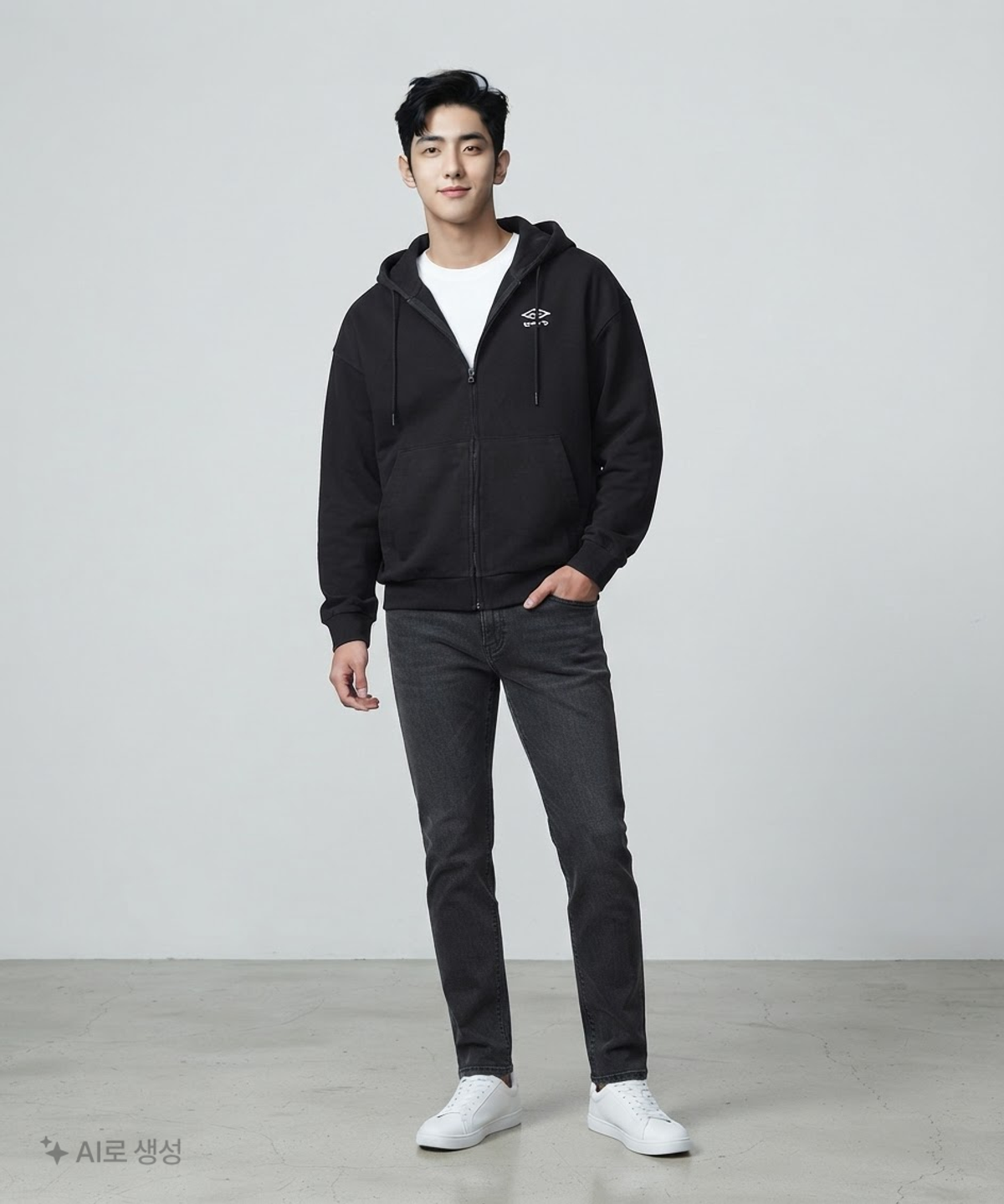 엄브로(UMBRO) 후드 집업 90