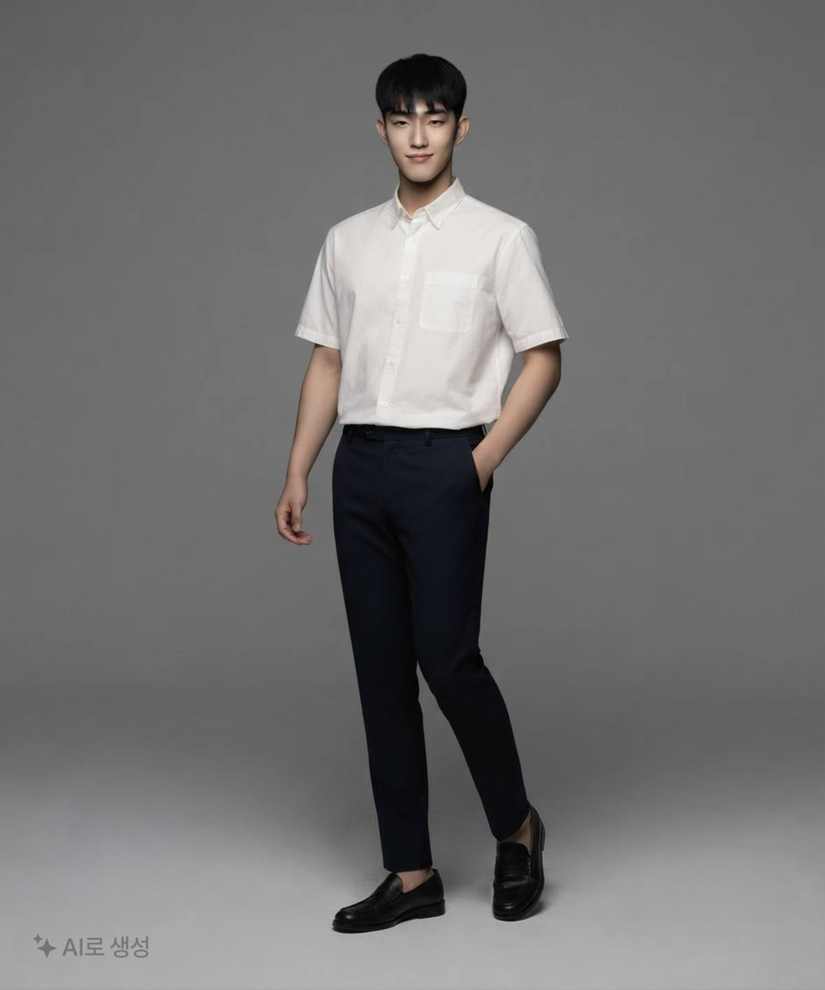 무신사 스탠다드(MUSINSA STANDARD) 릴렉스드 워시드 포플린 반소매 셔츠 XXL