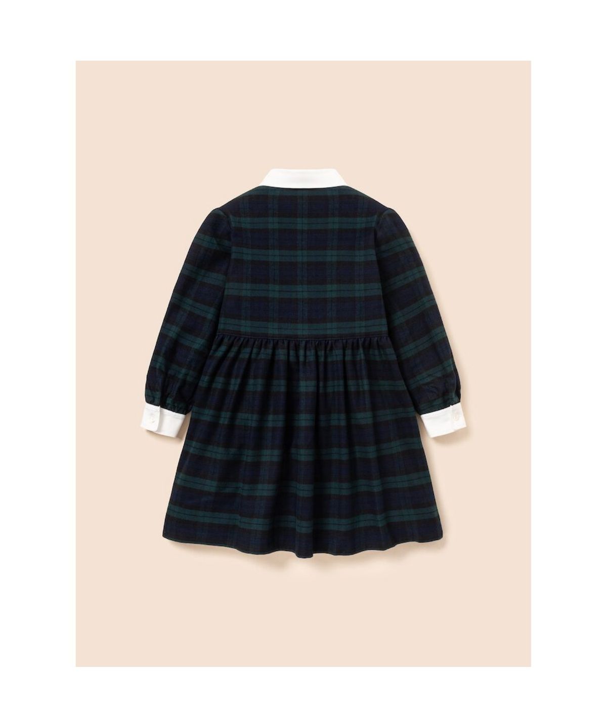 빈폴 키즈(BEANPOLE KIDS) 클래식 기모 블랙워치 체크 원피스  그린 (BI6X71G01M)