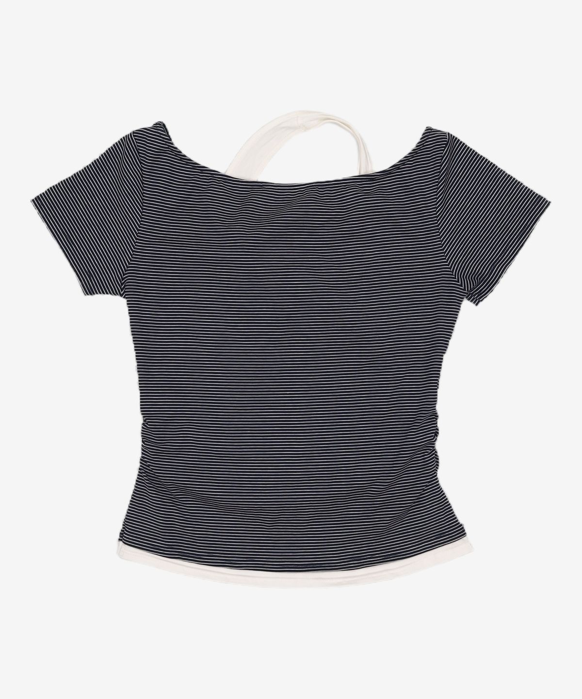 미쏘(MIXXO) Stripe Halter Layered T-Shirt_MIWHWG70QA MIWHWG90QA MIWLWG99QA M