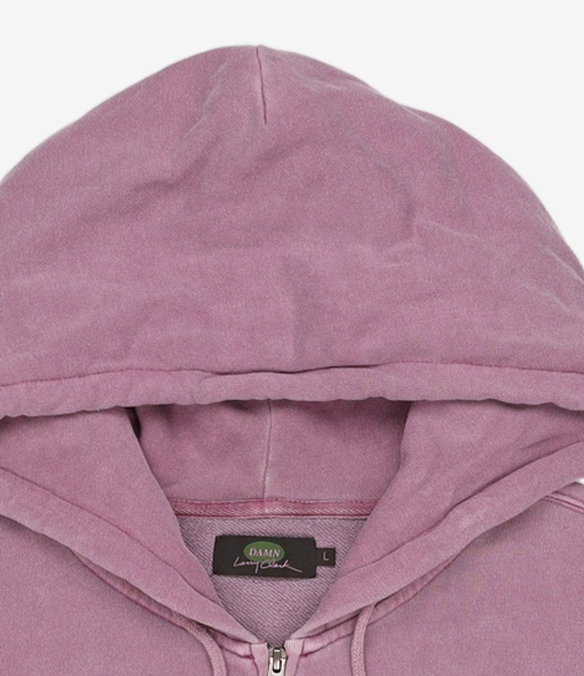 래리클락(LARRY CLARK) L.C SIGN LOGO HOODIE ZIP-UP PG PINK 3