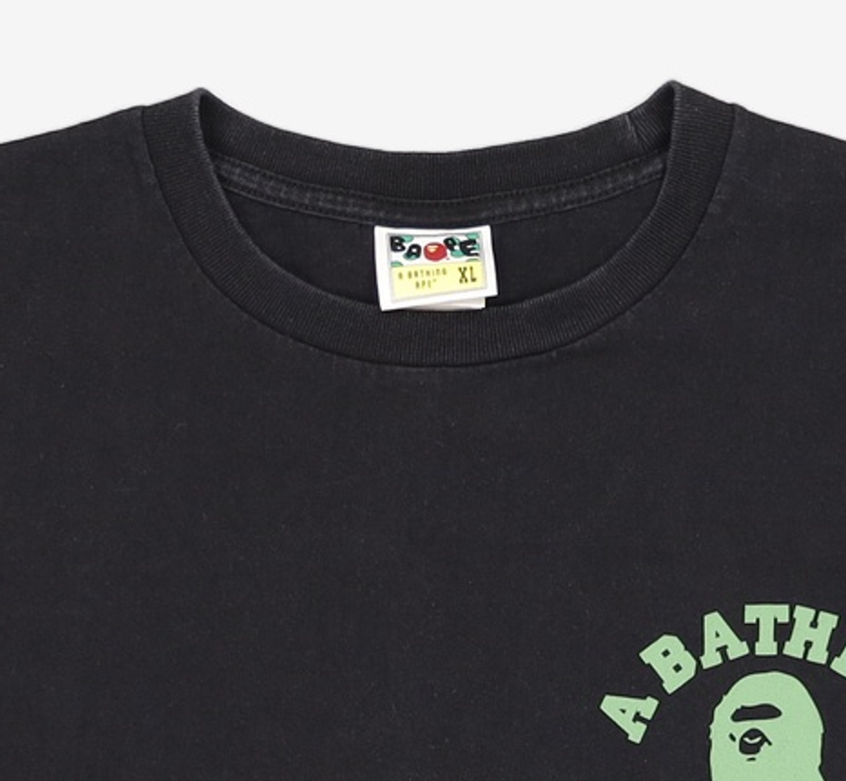 베이프(BAPE) ABC 카모 콜리지 ATS 티셔츠(M) XL