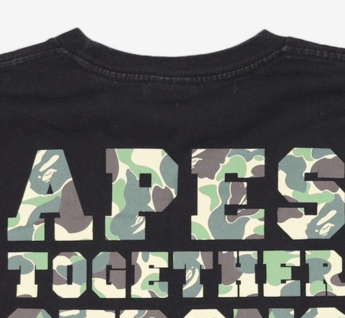 베이프(BAPE) ABC 카모 콜리지 ATS 티셔츠(M) XL