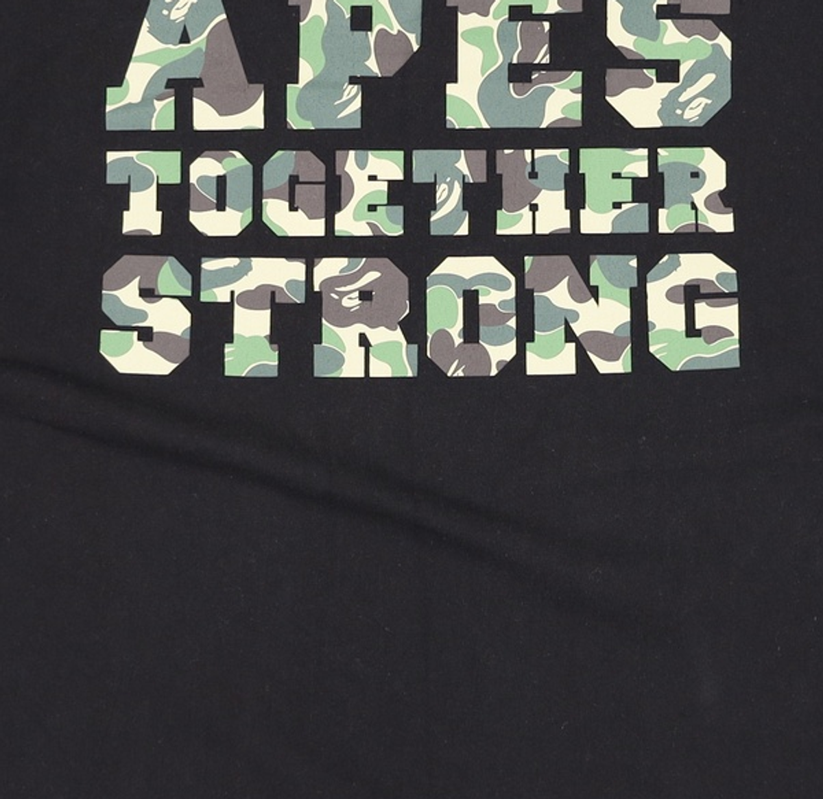 베이프(BAPE) ABC 카모 콜리지 ATS 티셔츠(M) XL
