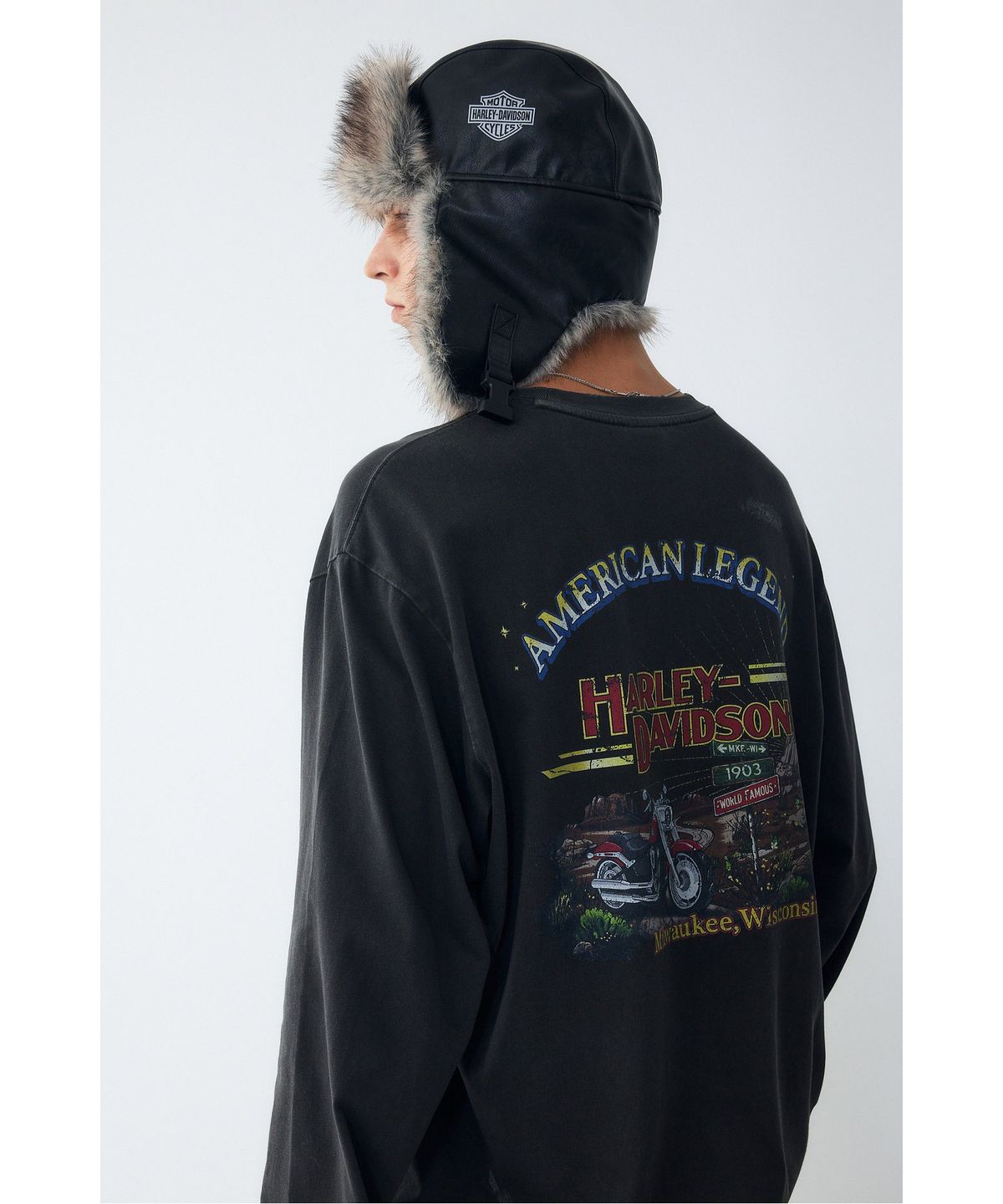 할리데이비슨 컬렉션스®(HARLEY-DAVIDSON COLLECTIONS®) 할리 퍼 트루퍼 캡 블랙 HH16381008