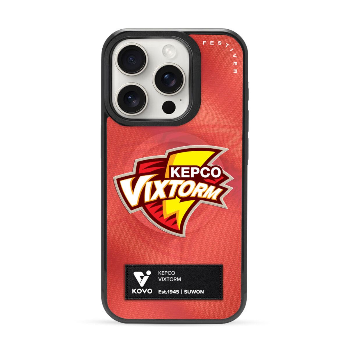 페스티버(FESTIVER) KOVO 한국전력 VIXTORM 라벨 아이폰 맥세이프 이지 커버 케이스