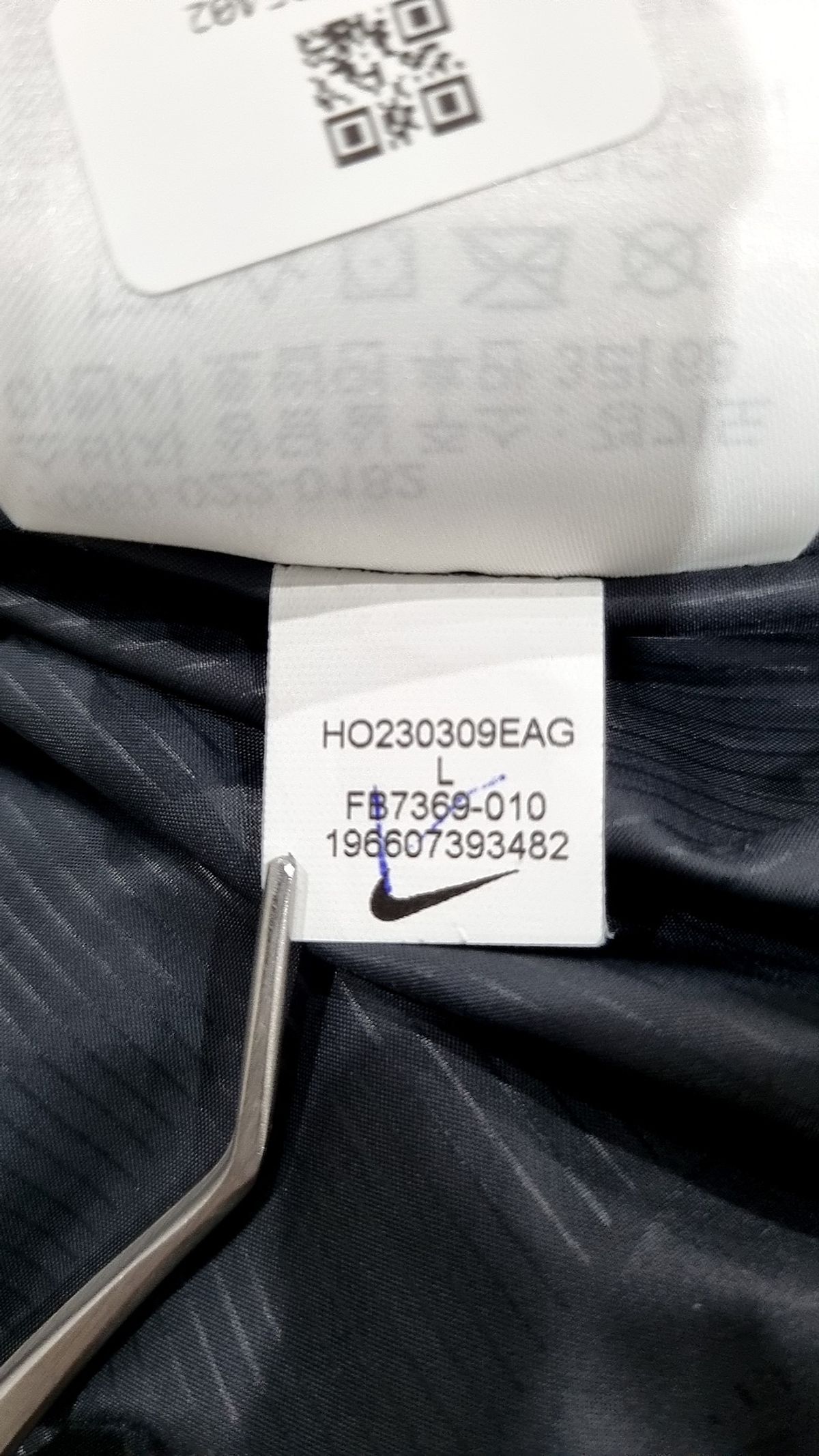 나이키(NIKE) 스포츠웨어 클럽 패딩 자켓 M - 블랙:화이트 / FB7369-010 L