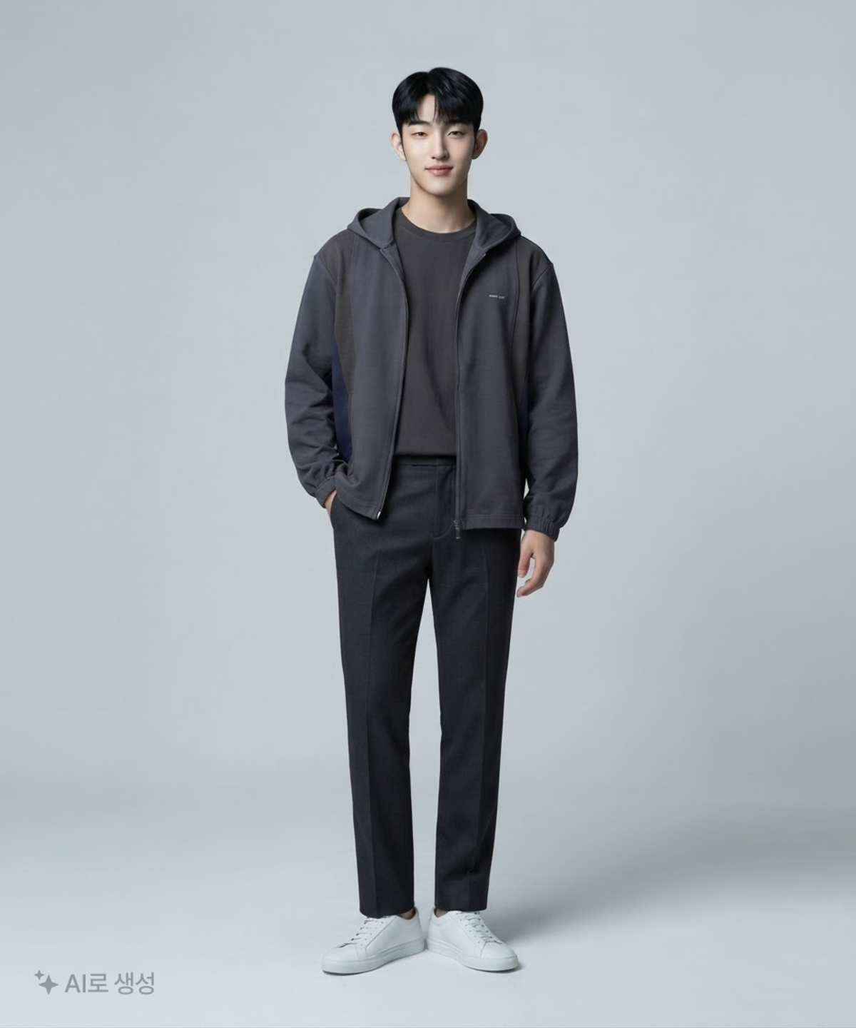노드랩스(NODE LABS) DEV:5 와플 믹스 후드 집업 M