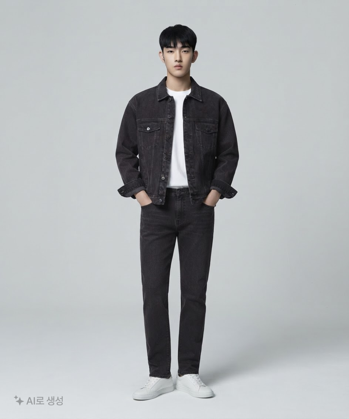 무신사 스탠다드(MUSINSA STANDARD) 오버사이즈 데님 트러커 재킷 XXL