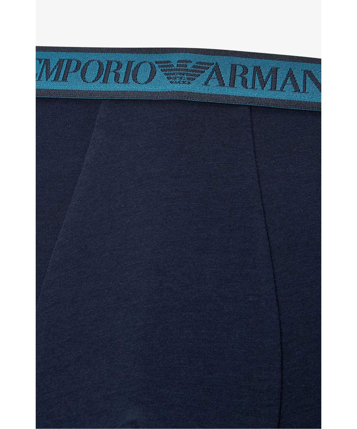 엠포리오 아르마니 언더웨어(EMPORIO ARMANI UNDERWEAR) 남성 자카드 로고 밴딩 드로즈 3PACK_네이비 08M6363011