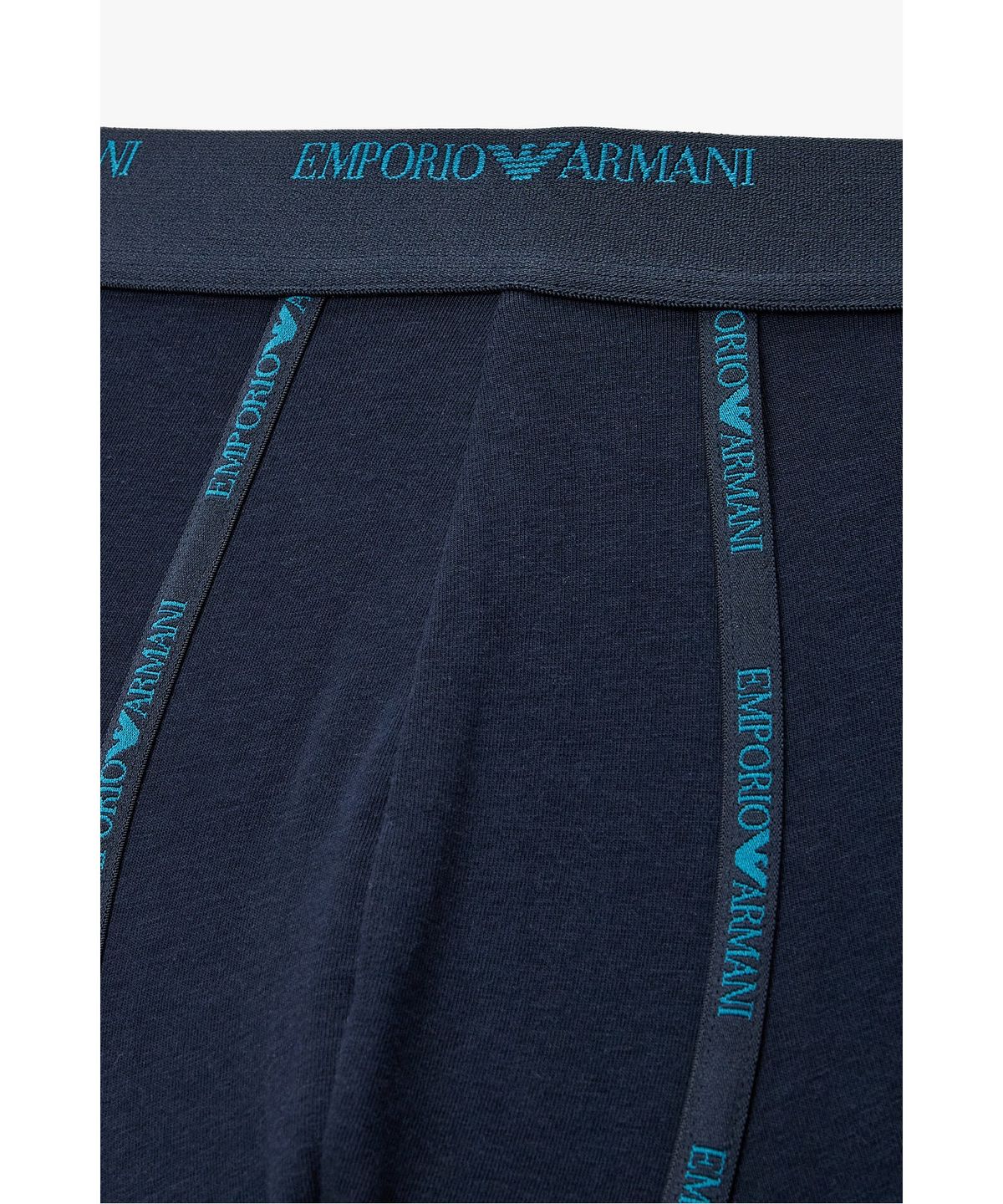 엠포리오 아르마니 언더웨어(EMPORIO ARMANI UNDERWEAR) 남성 로고 프린트 더블 테이프 드로즈_네이비 0816312017