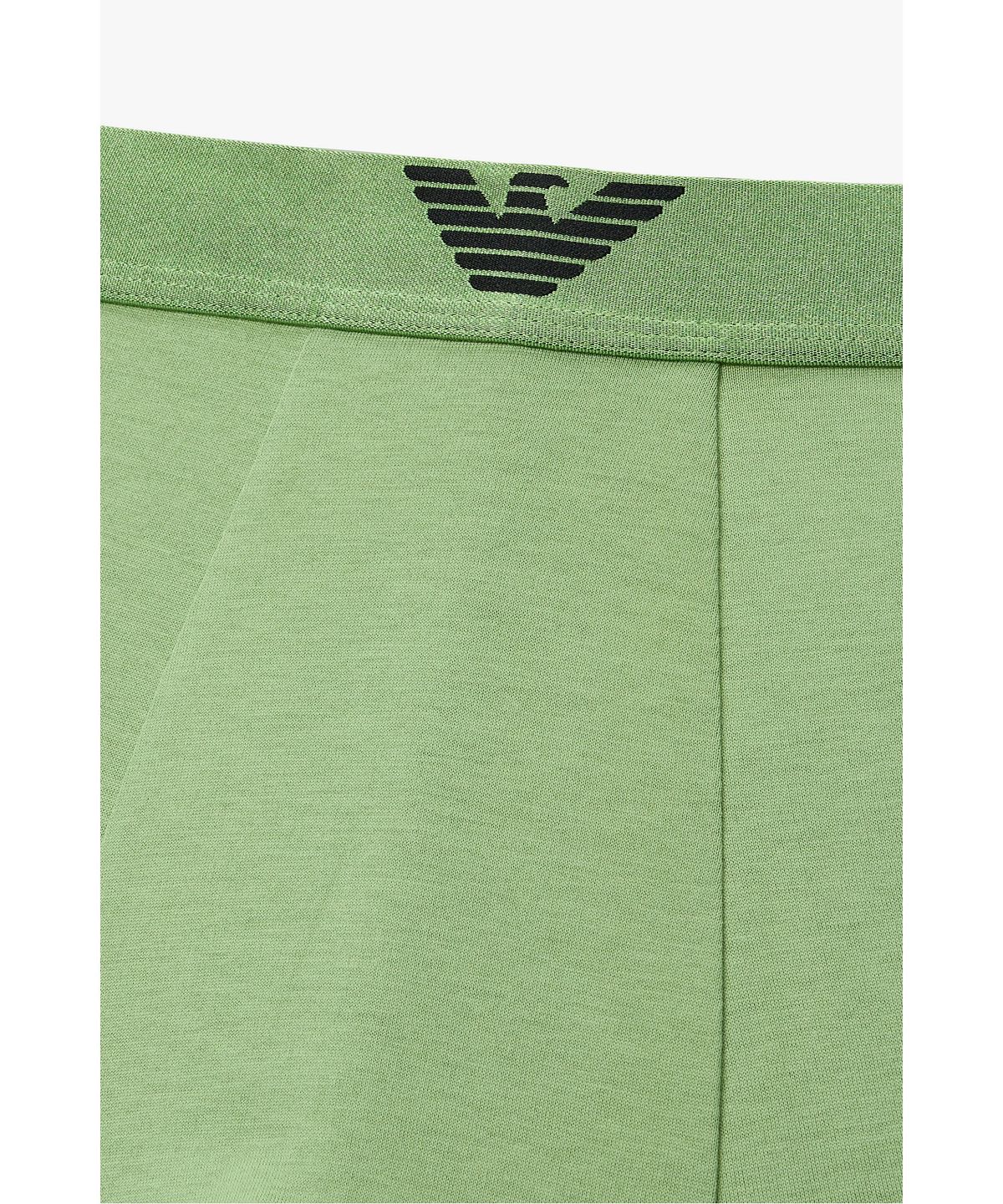 엠포리오 아르마니 언더웨어(EMPORIO ARMANI UNDERWEAR) 남성 이글 로고 글로시 밴딩 드로즈_그린 0816312078