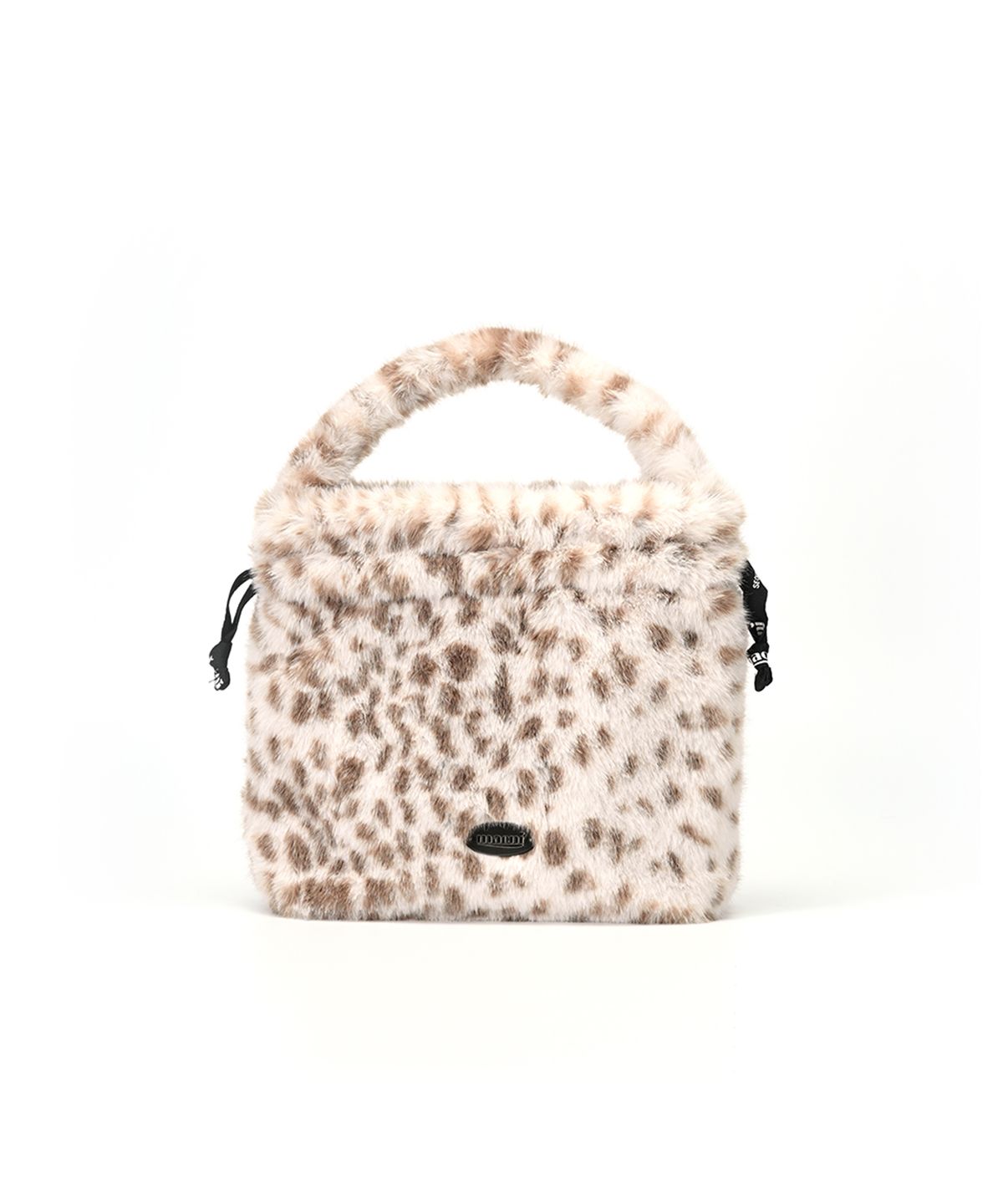 마크니(MACNI) POPO LEOPARD STRING POUCH BAG SOFT PINK