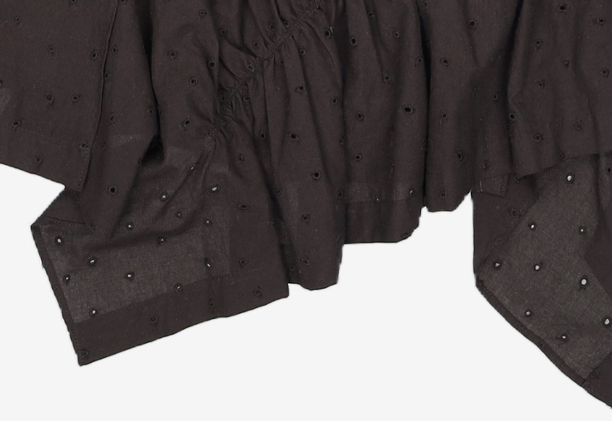 앙개(ANGGAE) Punching Balloon Skirt  Black S