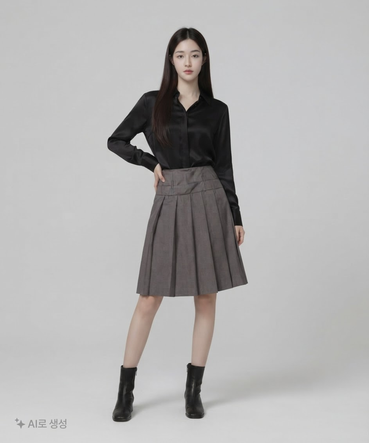 더엔엘(THE N:L) 미디스커트 S
