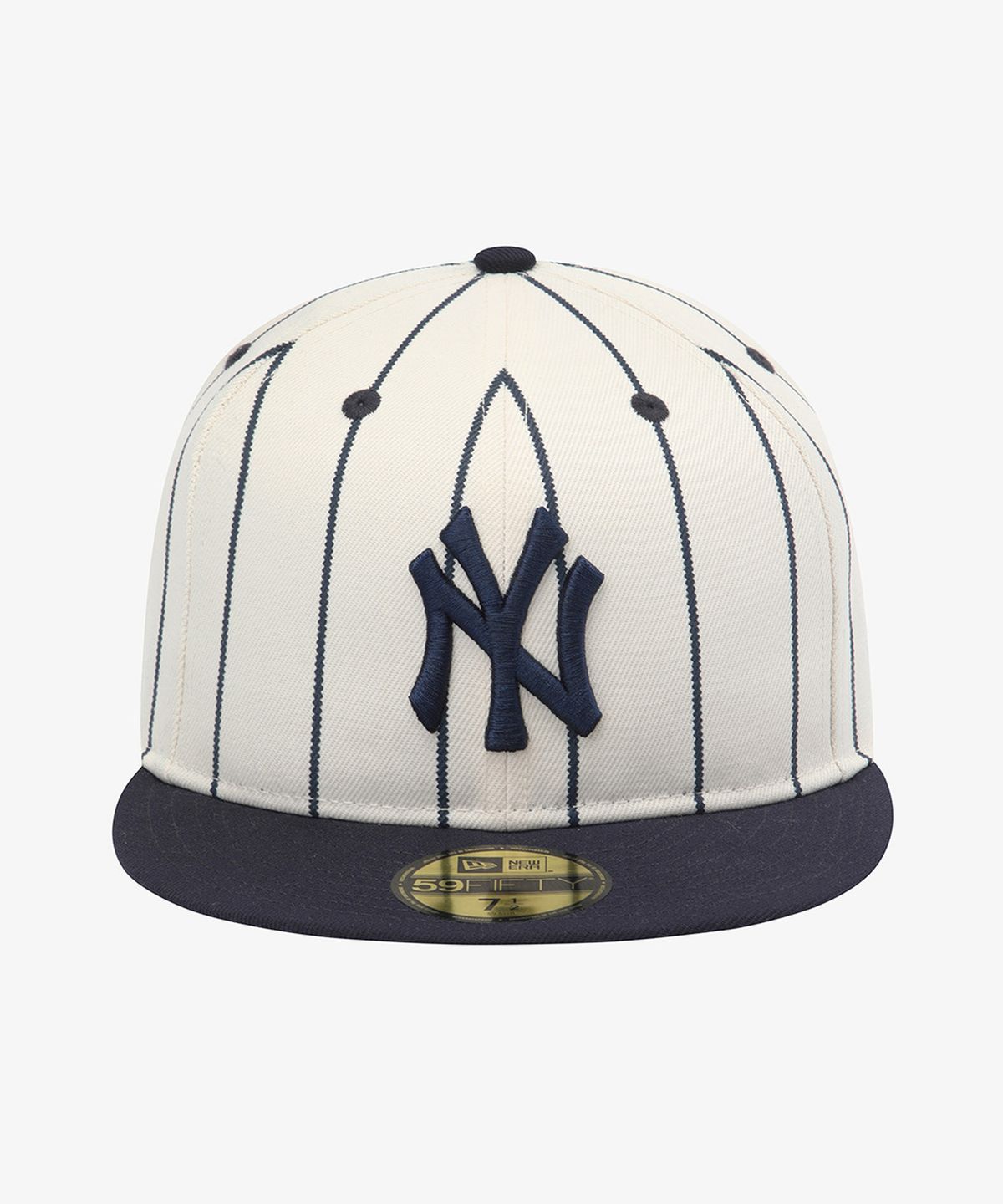 뉴에라(NEW ERA) MLB 뉴욕 양키스 핀스트라이프 소프트 버크람 피티드캡 와인코르크/네이비 15449437