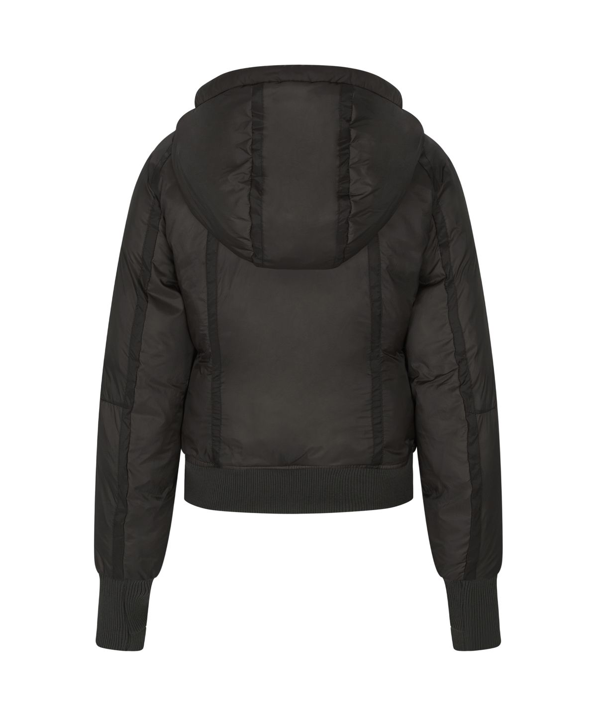 플리즈노팔로우(PLEASENOFOLLOW) Aerin Contoured Puffer Jacket (Charcoal Brown)
