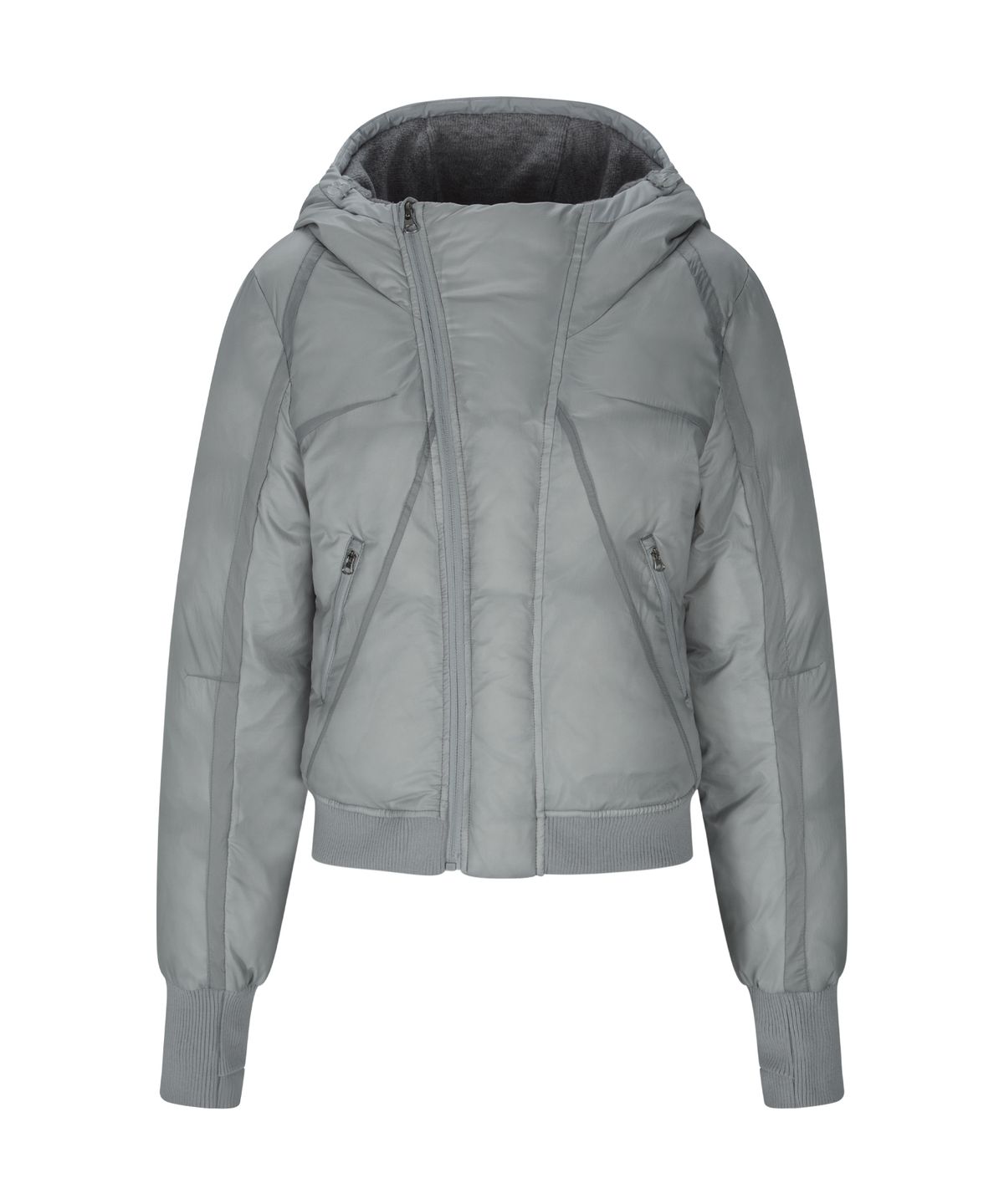 플리즈노팔로우(PLEASENOFOLLOW) Aerin Contoured Puffer Jacket (Silver Gray)