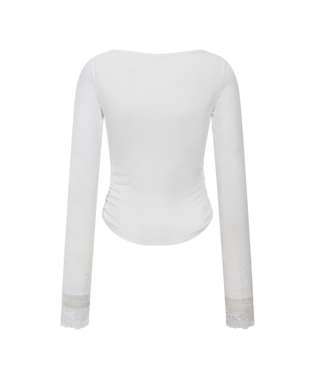 플리즈노팔로우(PLEASENOFOLLOW) Hyla Lace Long Sleeve Top (Ivory)