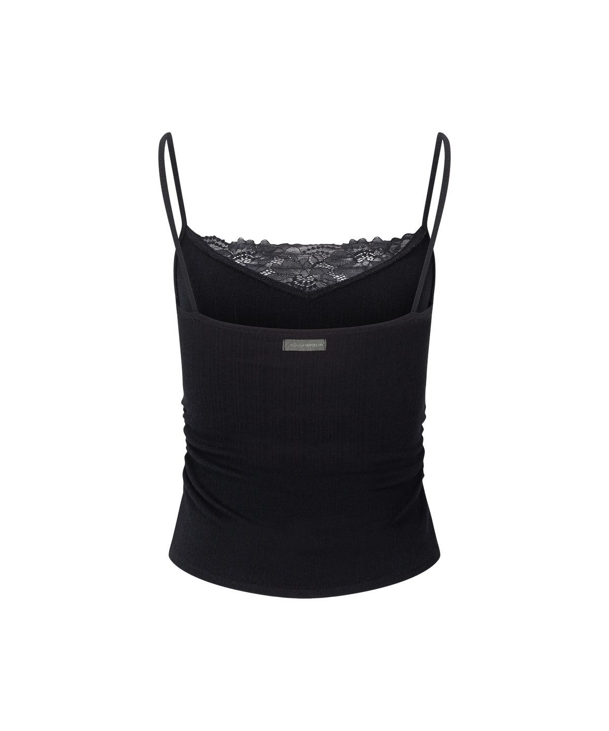 플리즈노팔로우(PLEASENOFOLLOW) Rizz Lace Sleeveless Top (Black)