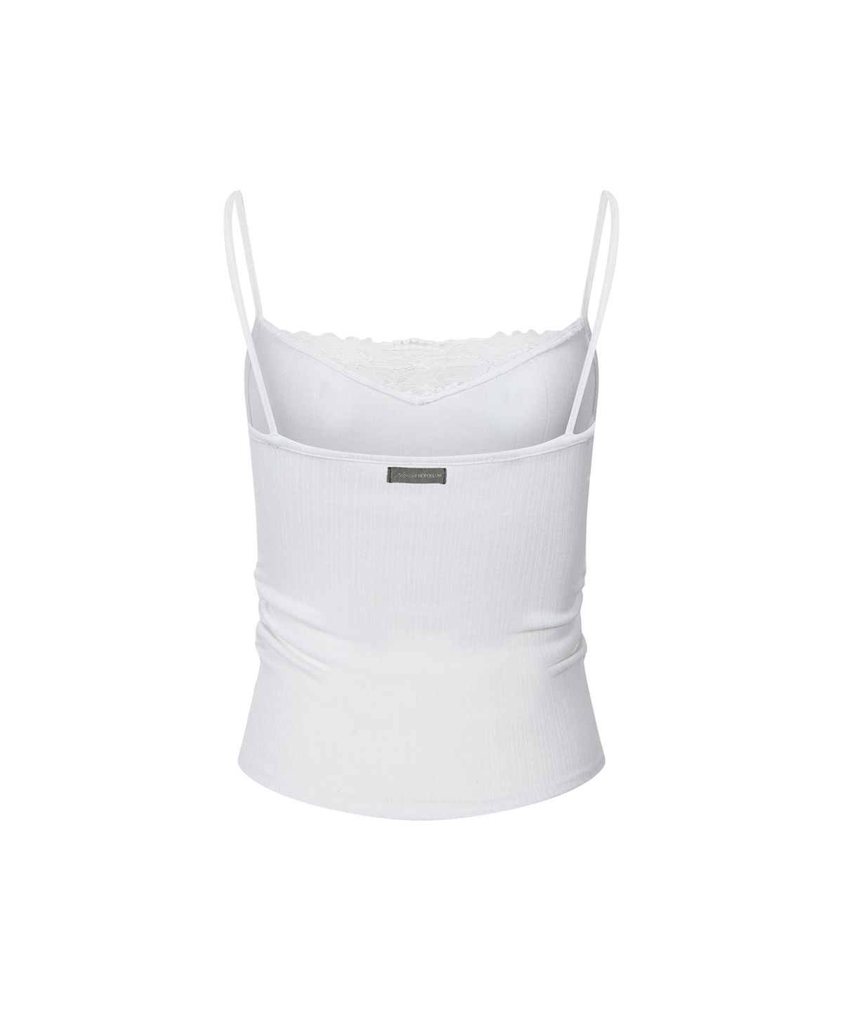 플리즈노팔로우(PLEASENOFOLLOW) Rizz Lace Sleeveless Top (White)
