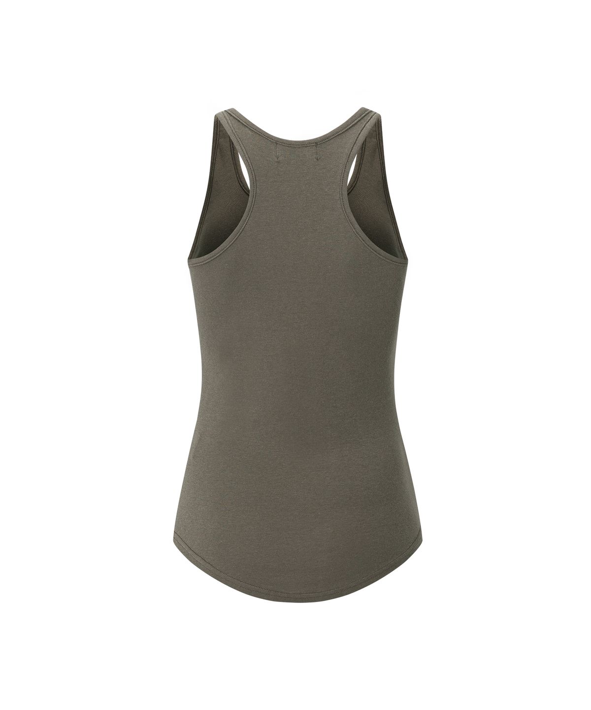 플리즈노팔로우(PLEASENOFOLLOW) Beni Racerback Sleeveless Top (Khaki Grey)