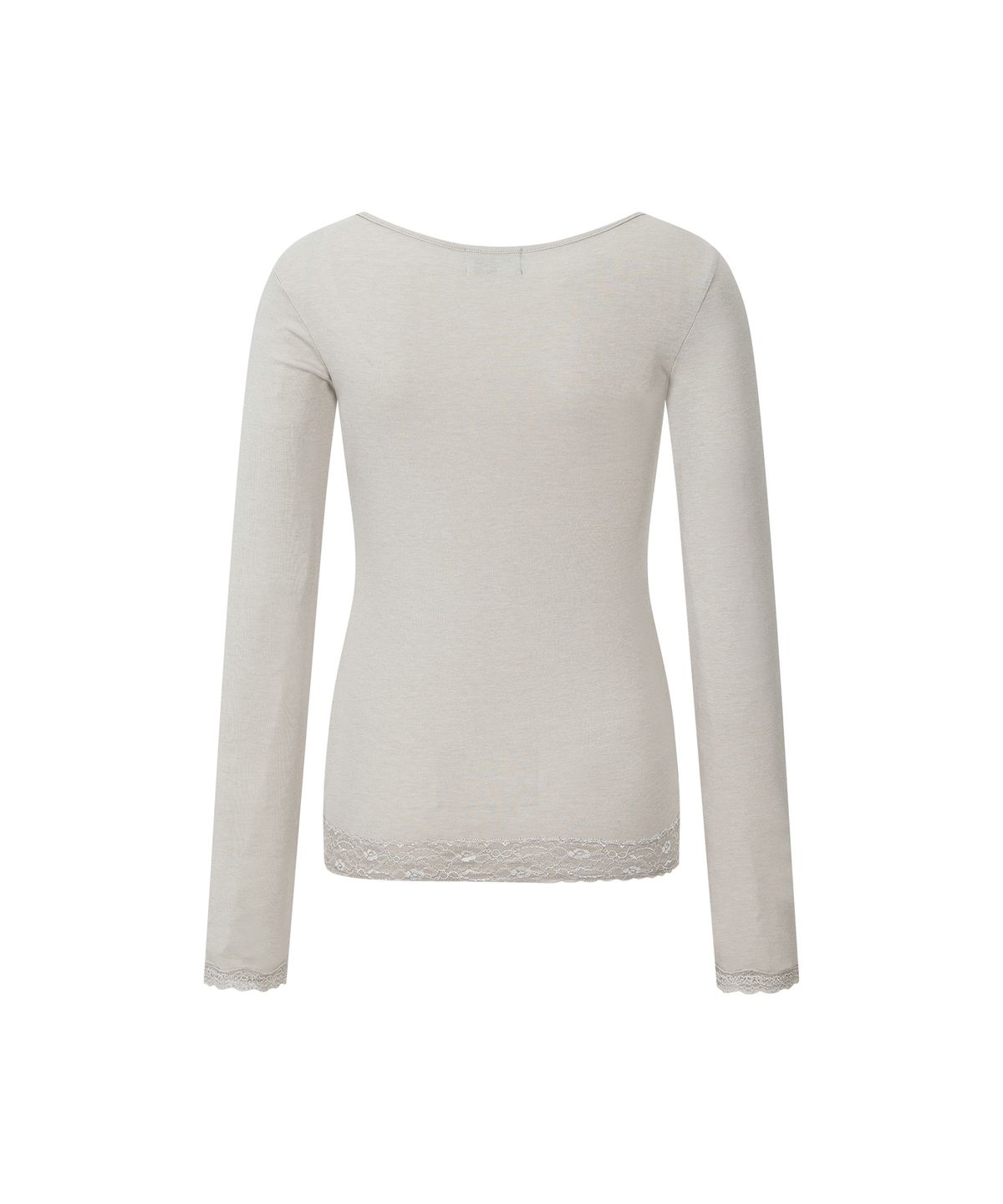 플리즈노팔로우(PLEASENOFOLLOW) Rosalie Shirring Long Sleeve Top (Ash Grey)