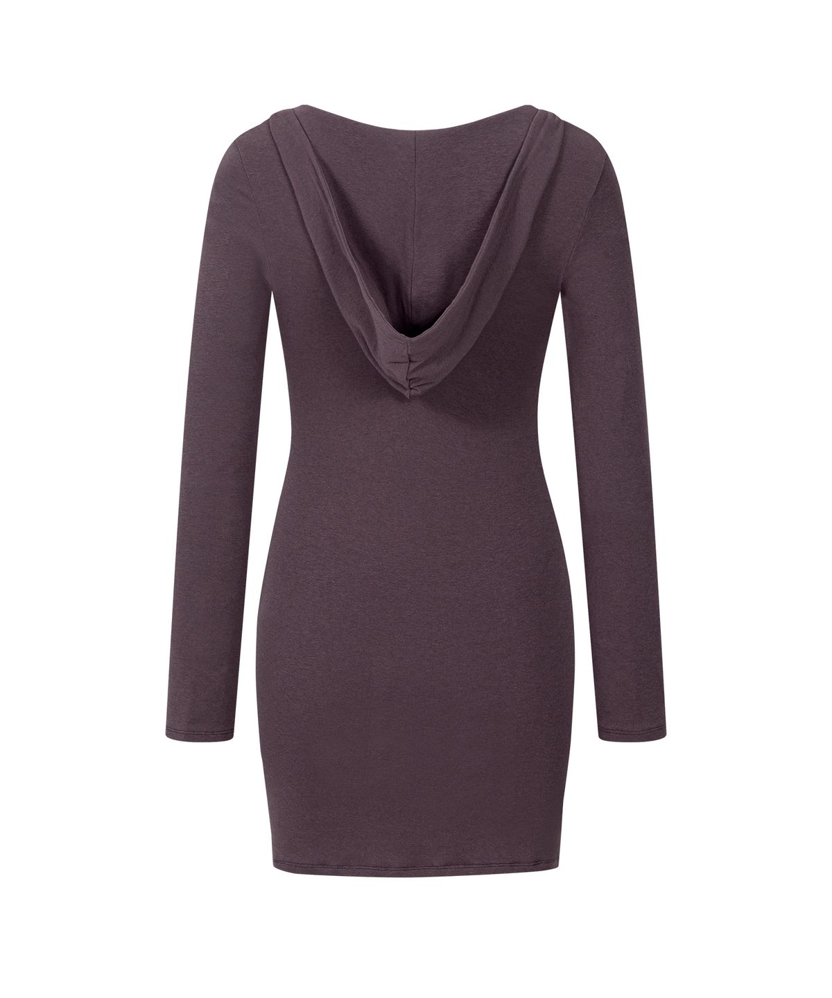 플리즈노팔로우(PLEASENOFOLLOW) Thea Drape Long Sleeve Hoodie Top (Plum)