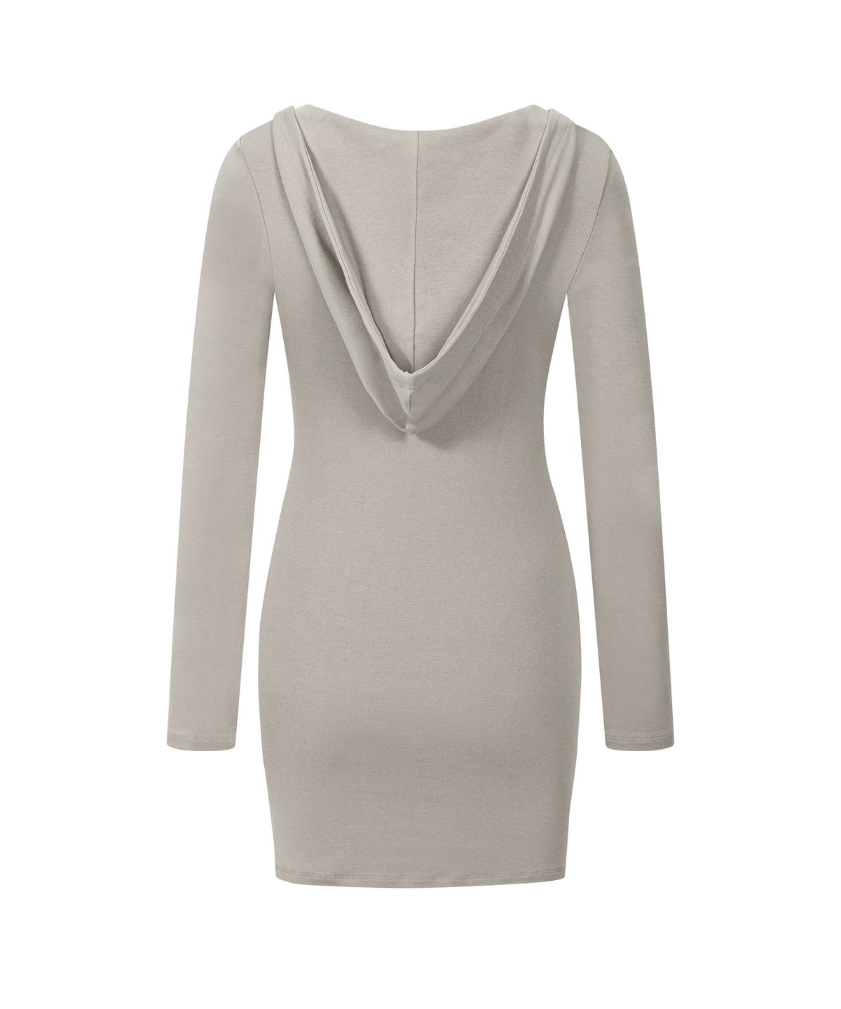 플리즈노팔로우(PLEASENOFOLLOW) Thea Drape Long Sleeve Hoodie Top (Sand)