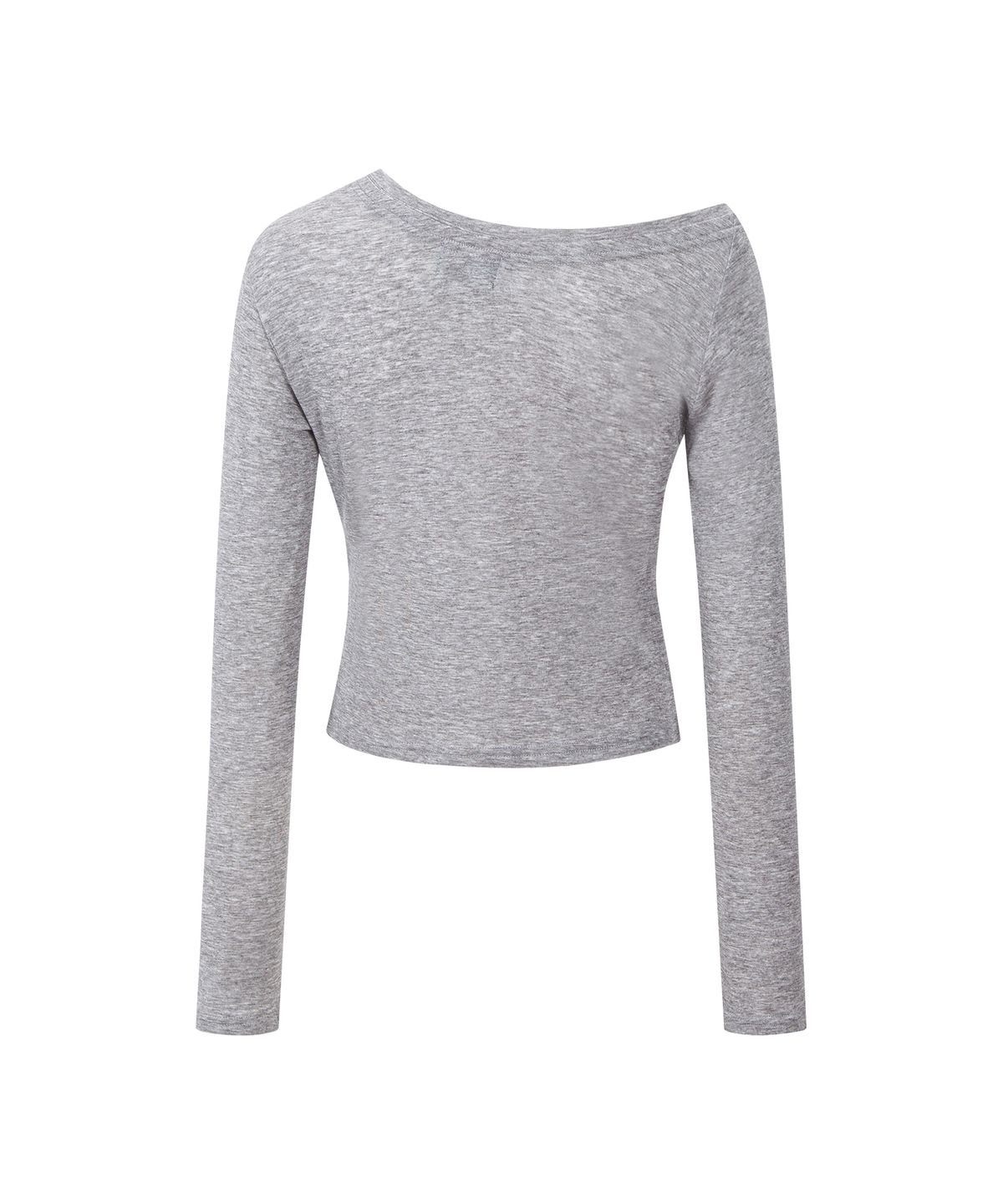 플리즈노팔로우(PLEASENOFOLLOW) Sol Basic Long Sleeve Top (Grey)