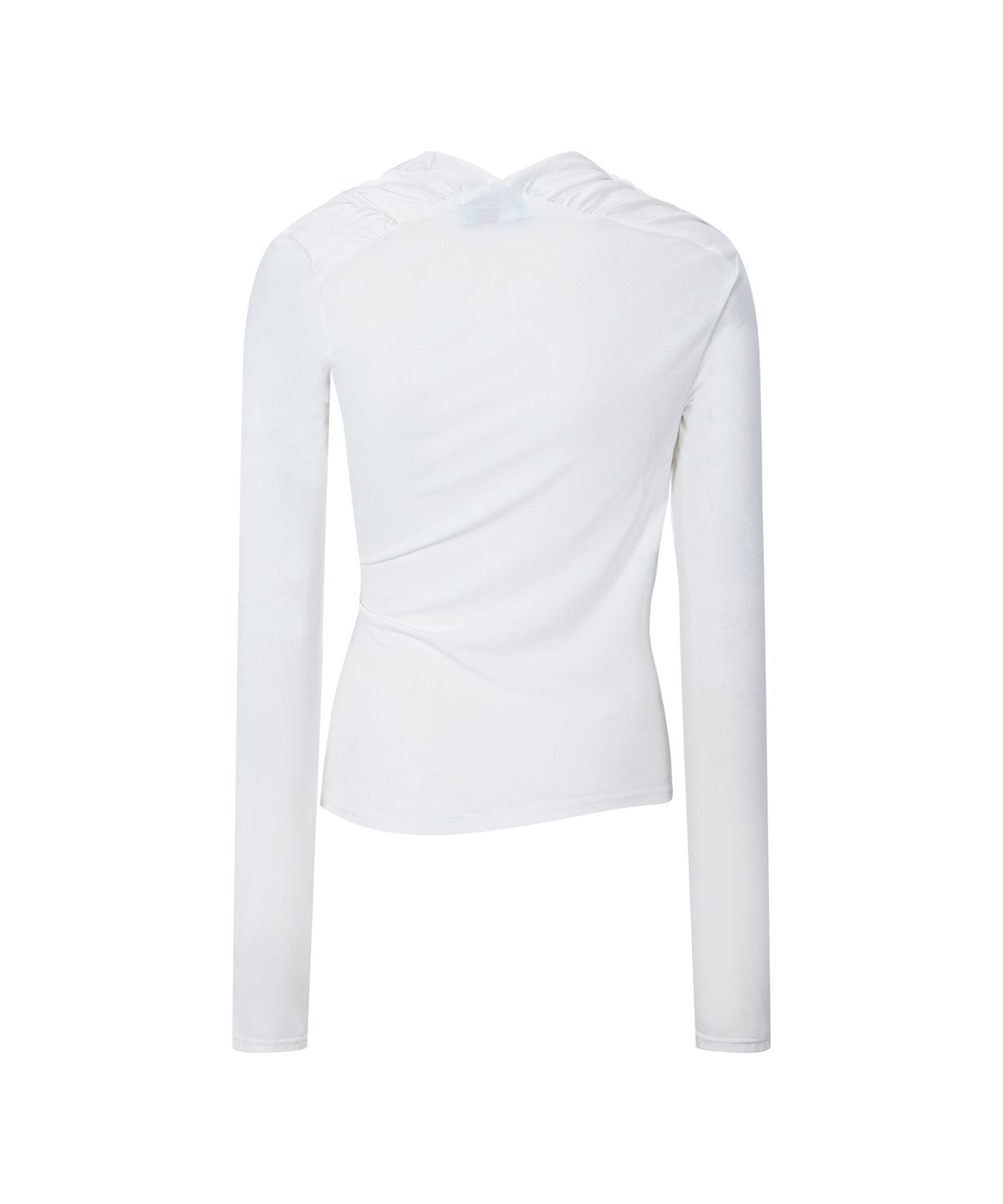 플리즈노팔로우(PLEASENOFOLLOW) Maeve Draped Long Sleeve Top (Ivory)