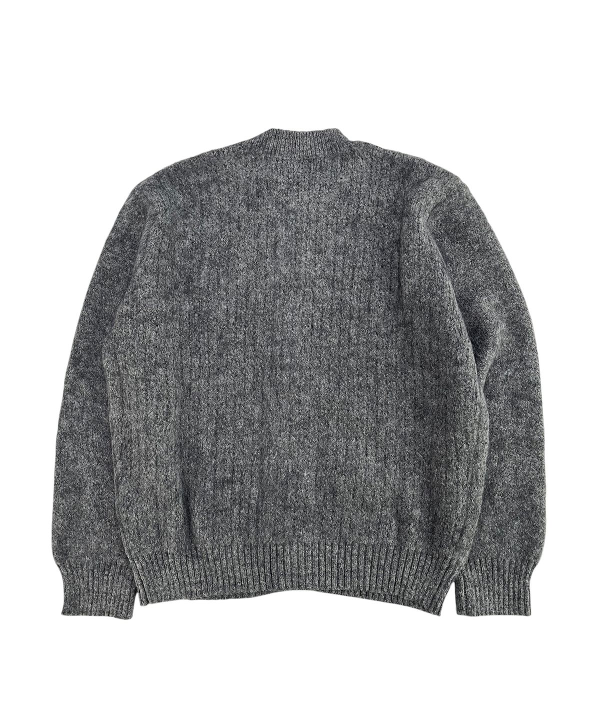 스케이터락(SK8ER ROCK) Cross Patch Fuzzy Knit Cardigan (gray)