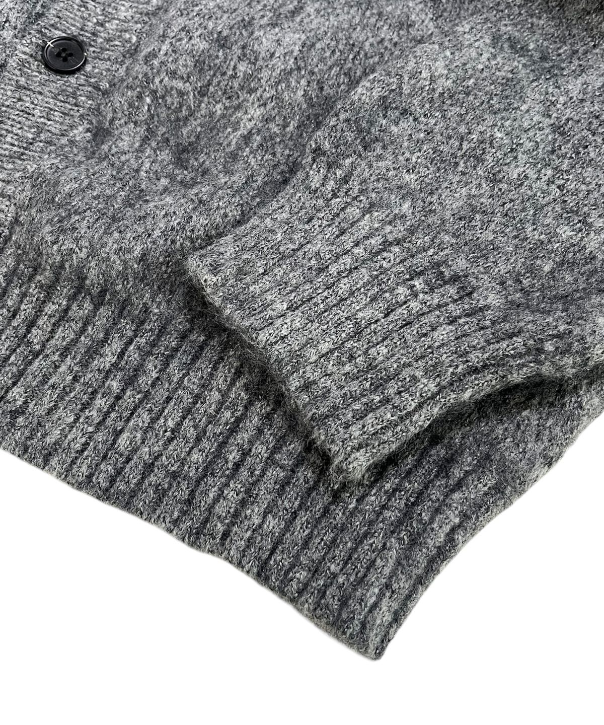스케이터락(SK8ER ROCK) Cross Patch Fuzzy Knit Cardigan (gray)