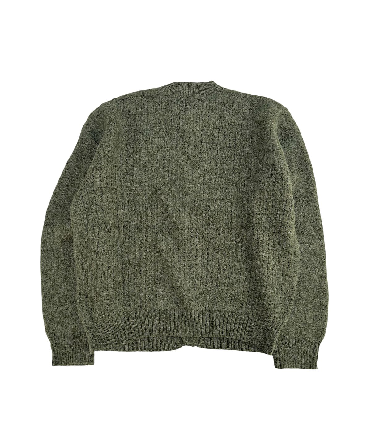 스케이터락(SK8ER ROCK) Cross Patch Fuzzy Knit Cardigan (khaki)